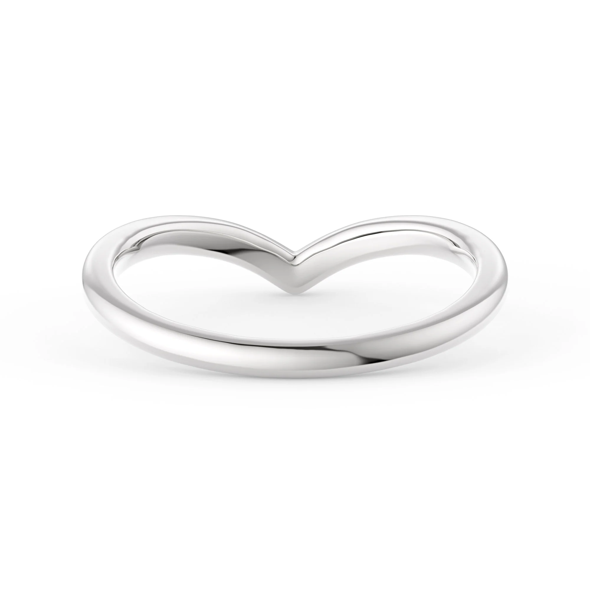 1.7 mm Minimalist V-Shaped Band - Image 3
