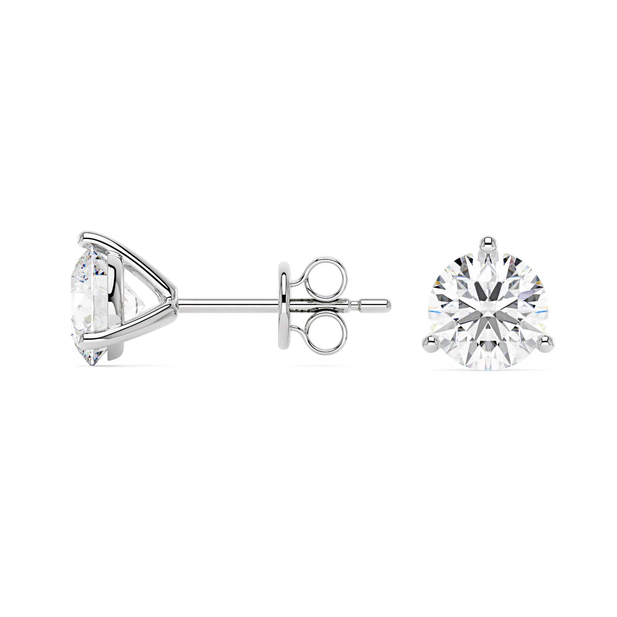 2 Carat Moissanite 3-Prong Stud Earrings - Image 6