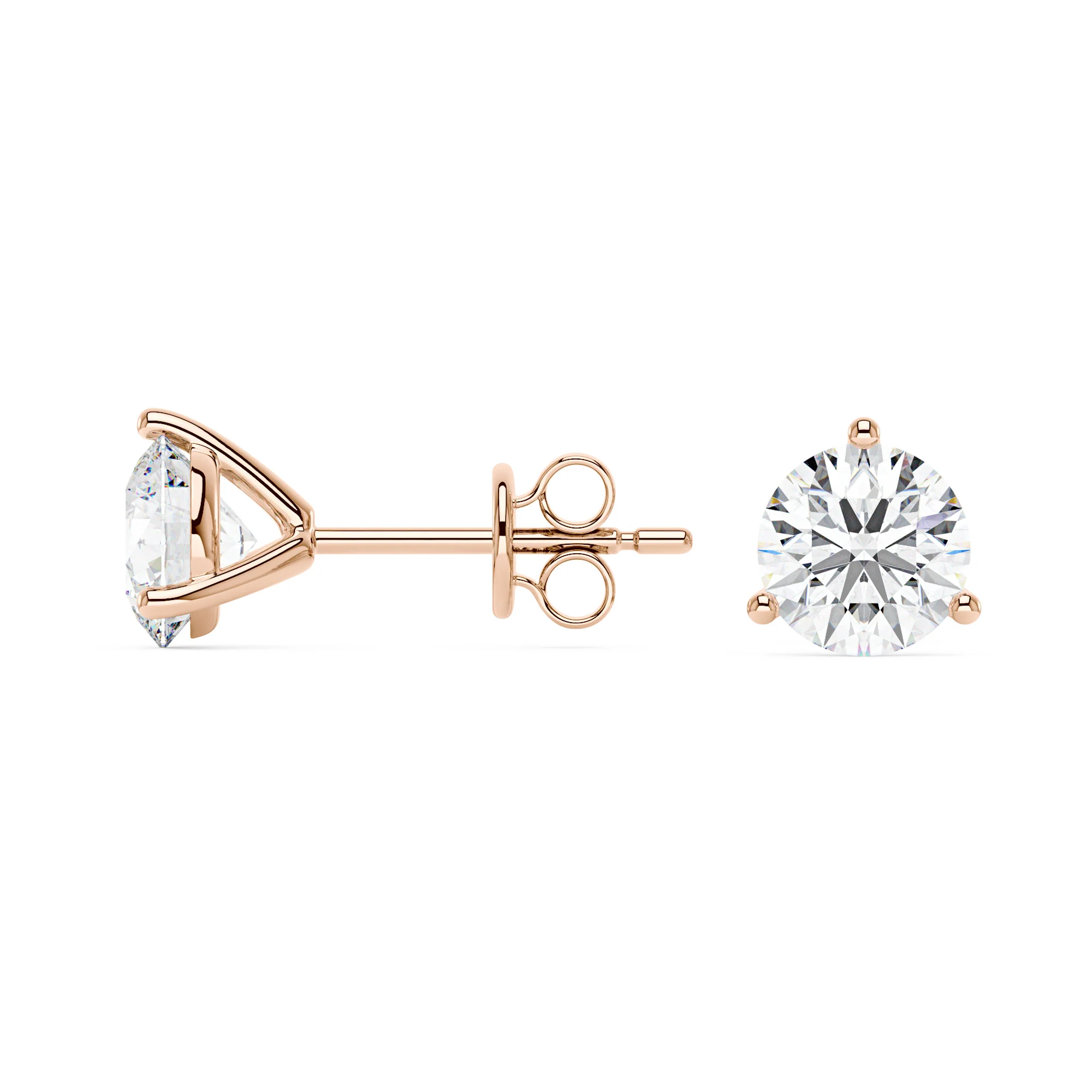 2 Carat Moissanite 3-Prong Stud Earrings - Image 9