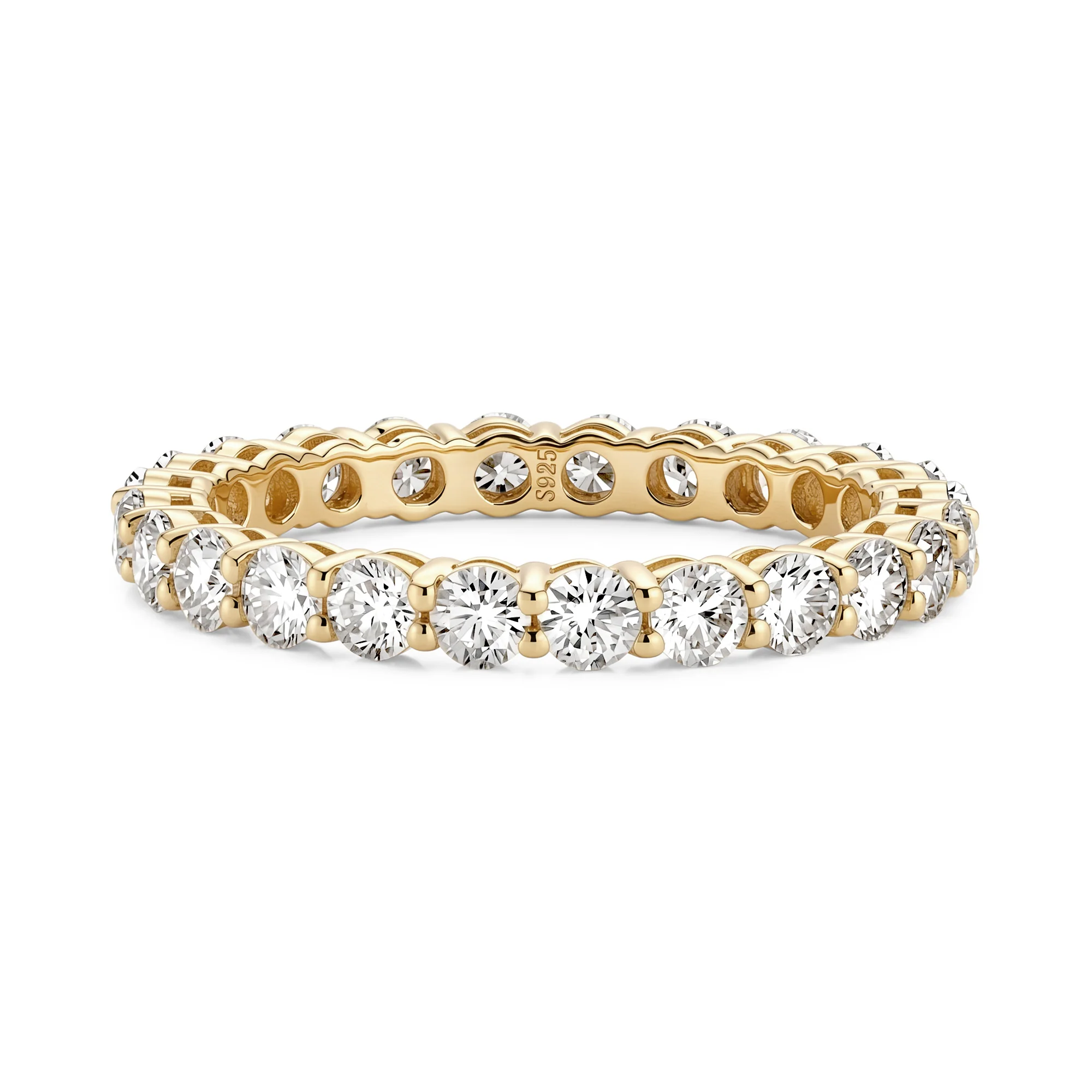 All-Around Round Moissanite Eternity Band - Image 4