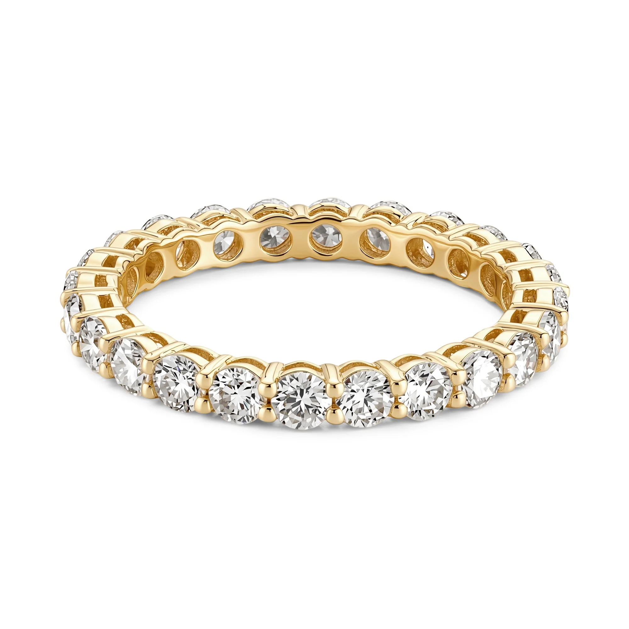 All-Around Round Moissanite Eternity Band - Image 6