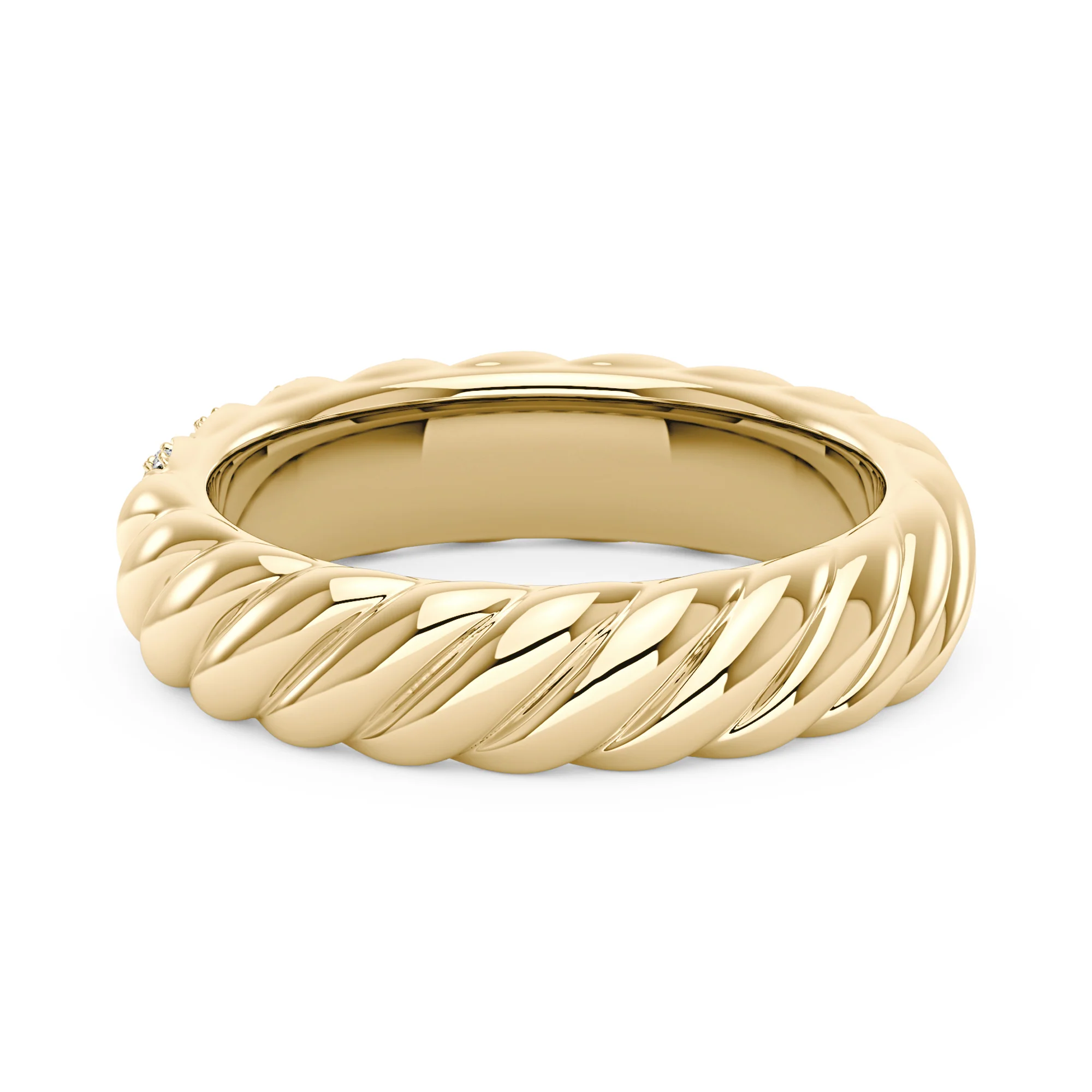 Art Deco Scattered Moissanite Eternity Ring - Image 3