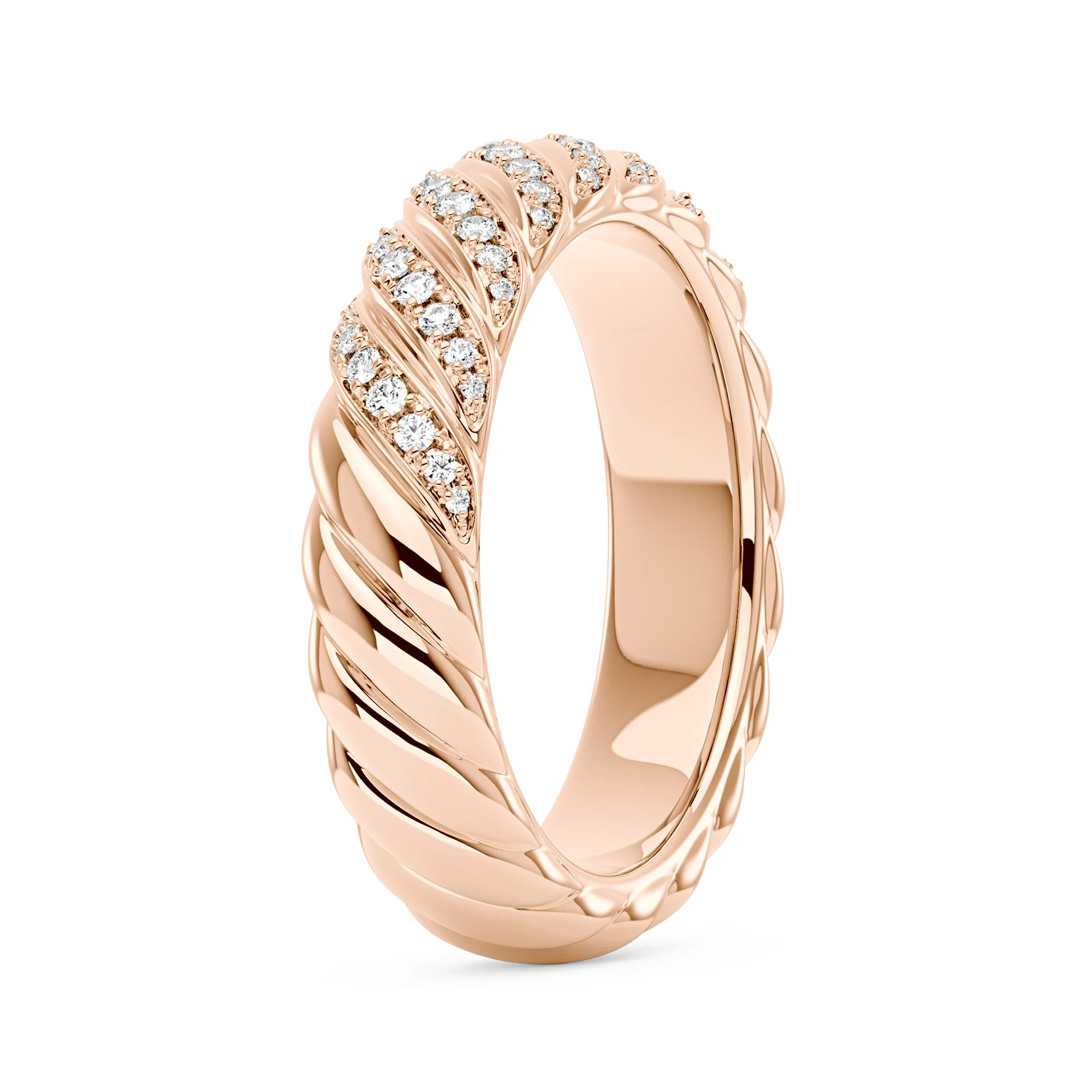 Art Deco Scattered Moissanite Eternity Ring - Image 8