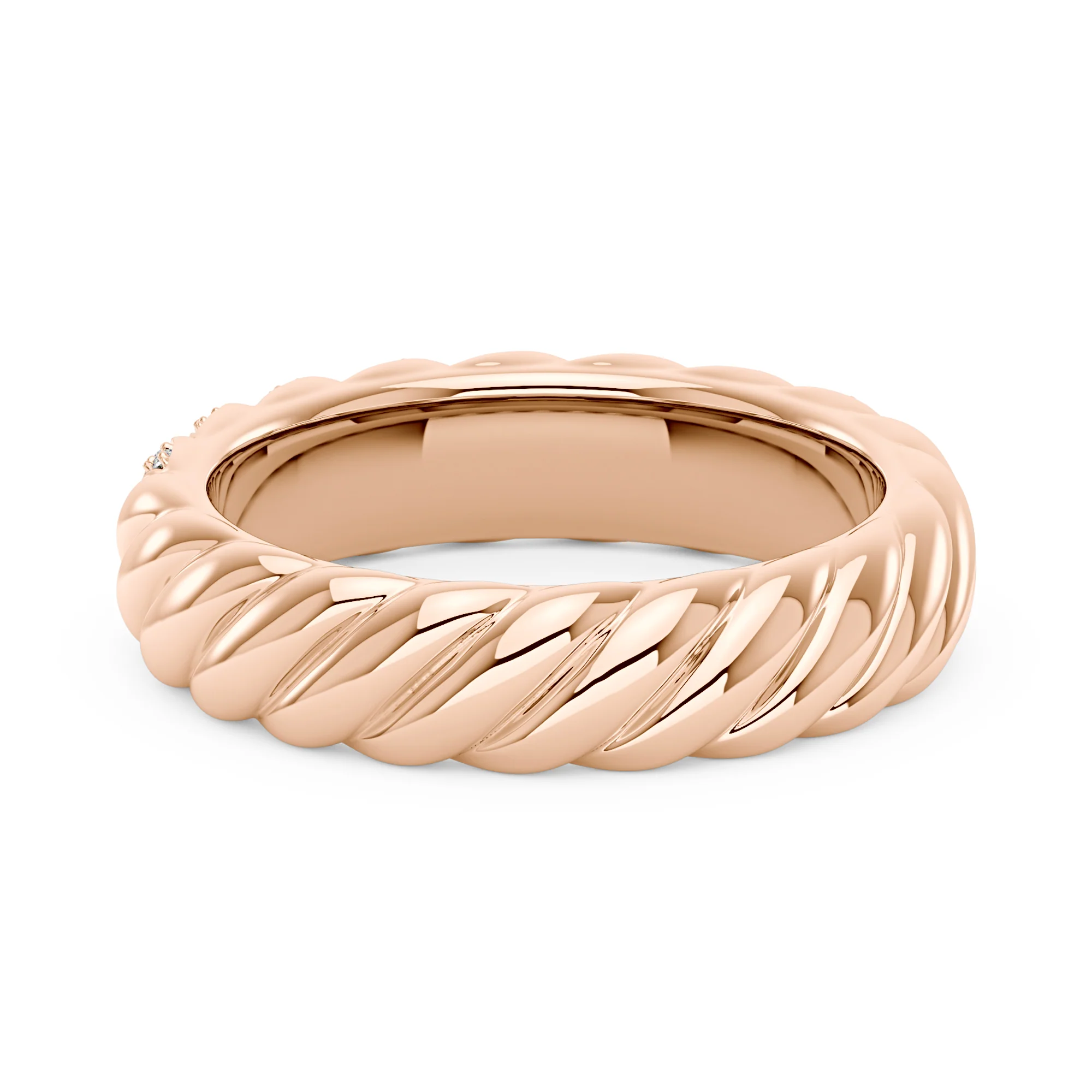Art Deco Scattered Moissanite Eternity Ring - Image 9
