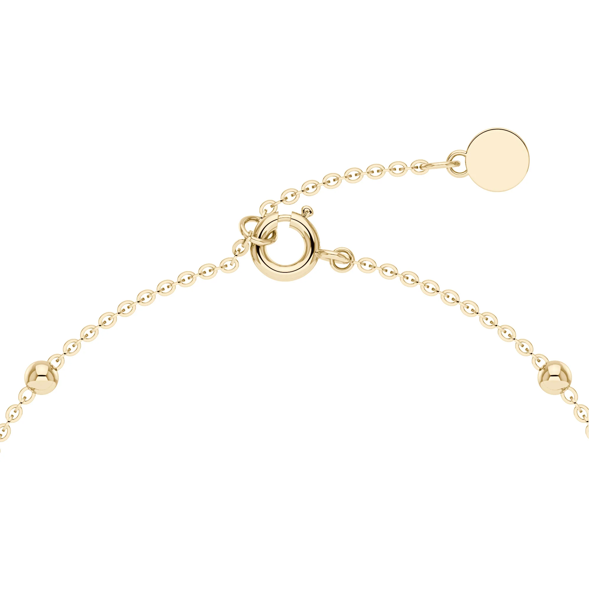 Bead Station Bracelet in 14K Gold - Image 3