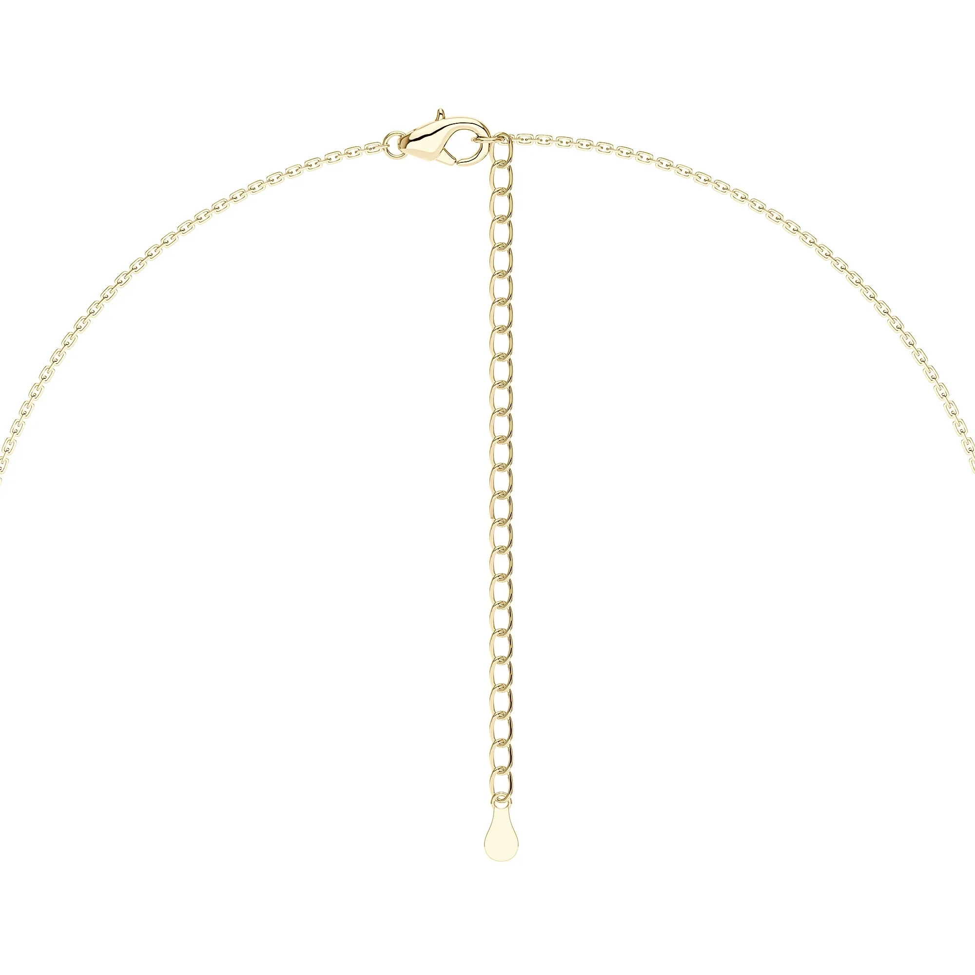Bezel Set Round Solitaire Moissanite Pendant Necklace - Image 6
