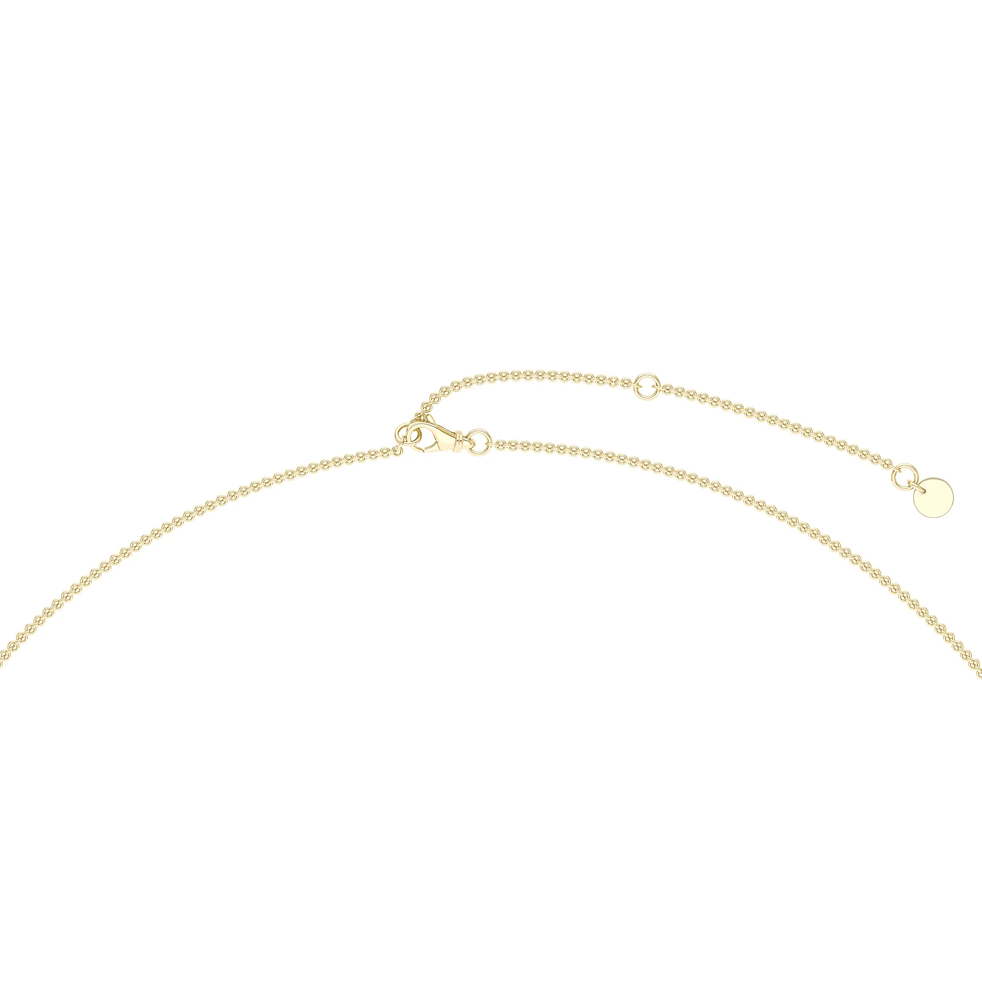 Brilliant 0.3 Carat Moissanite Necklace in 14K Gold - Image 3