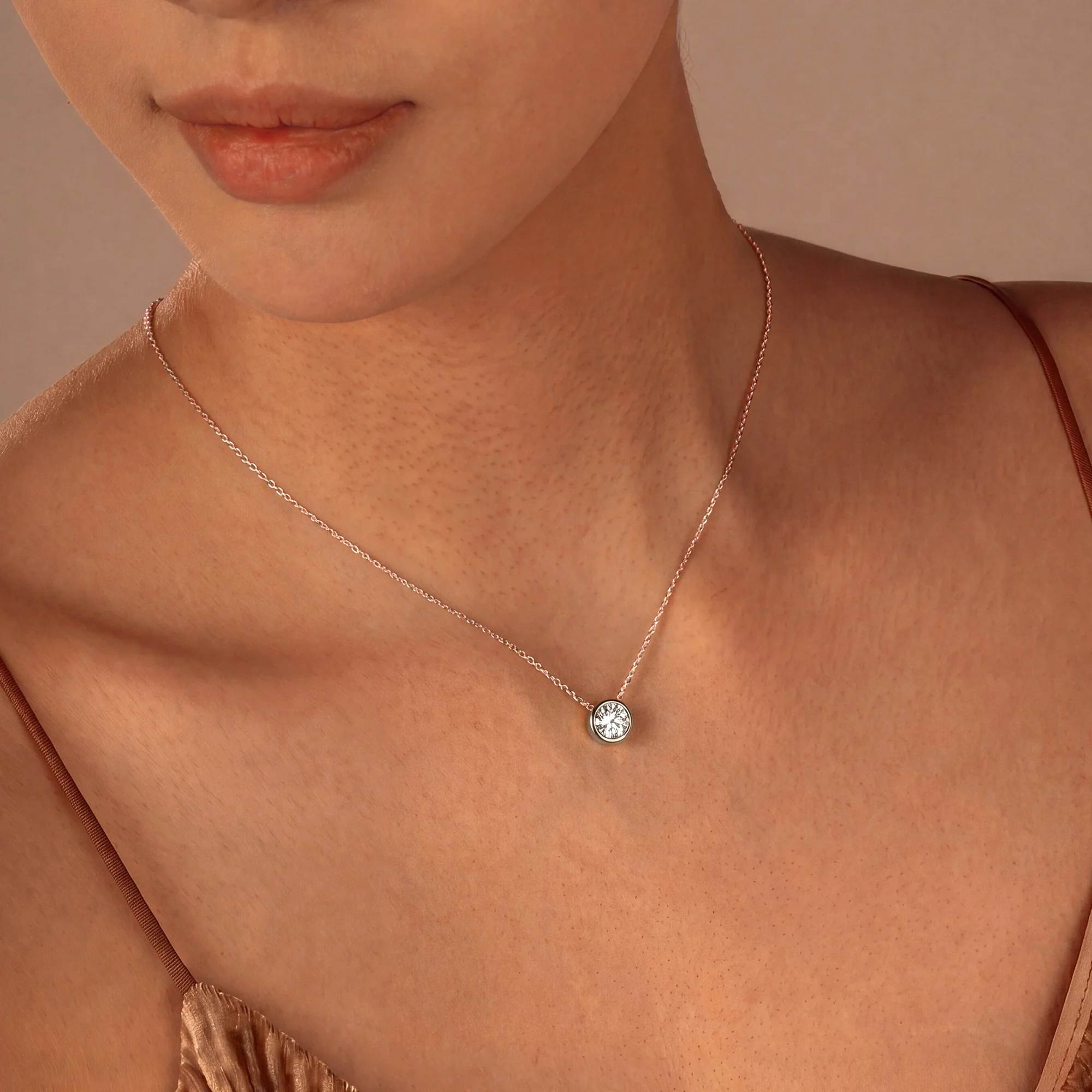 Brilliant 1 Carat Lab-grown Diamond Necklace - Image 10