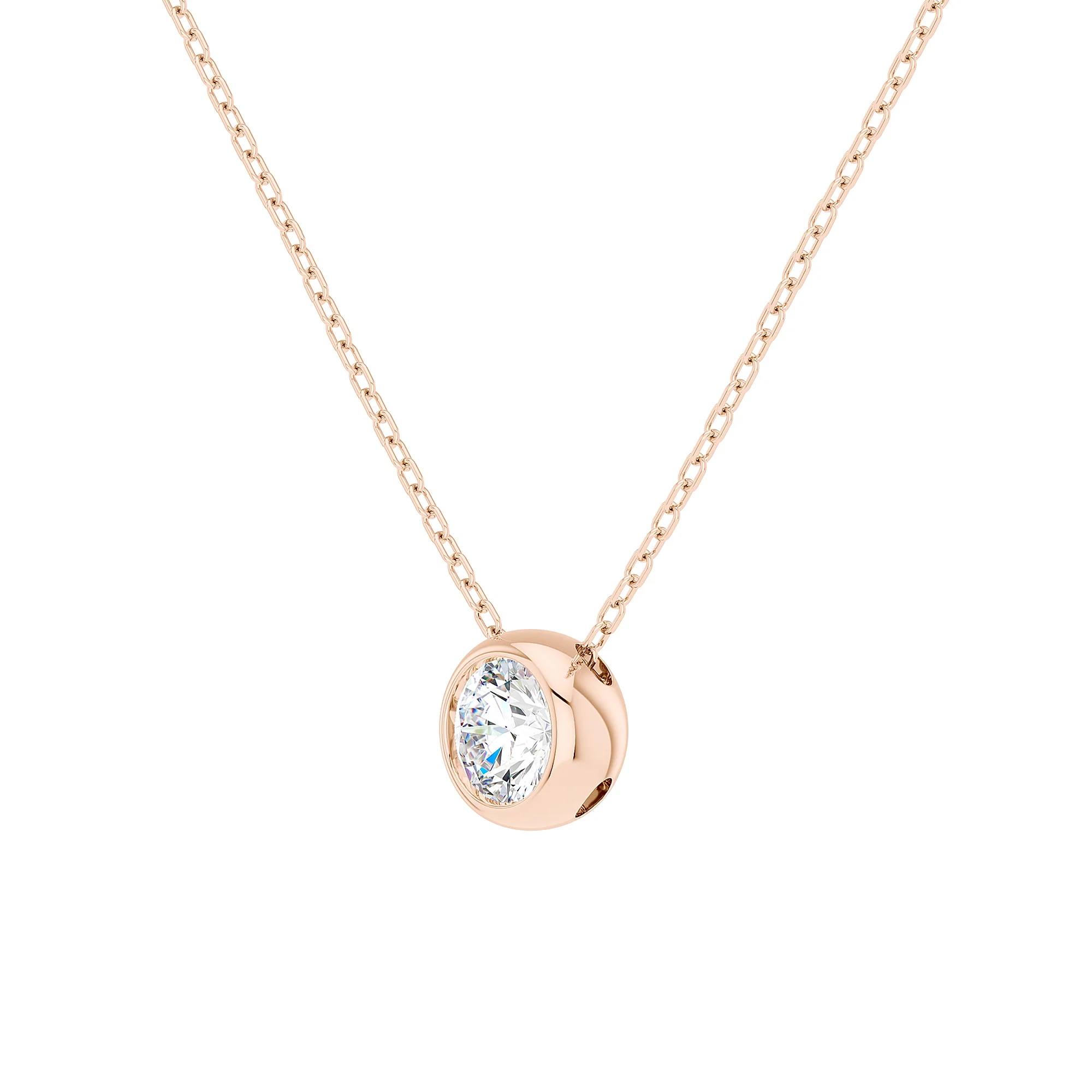 Brilliant 1 Carat Lab-grown Diamond Necklace - Image 6