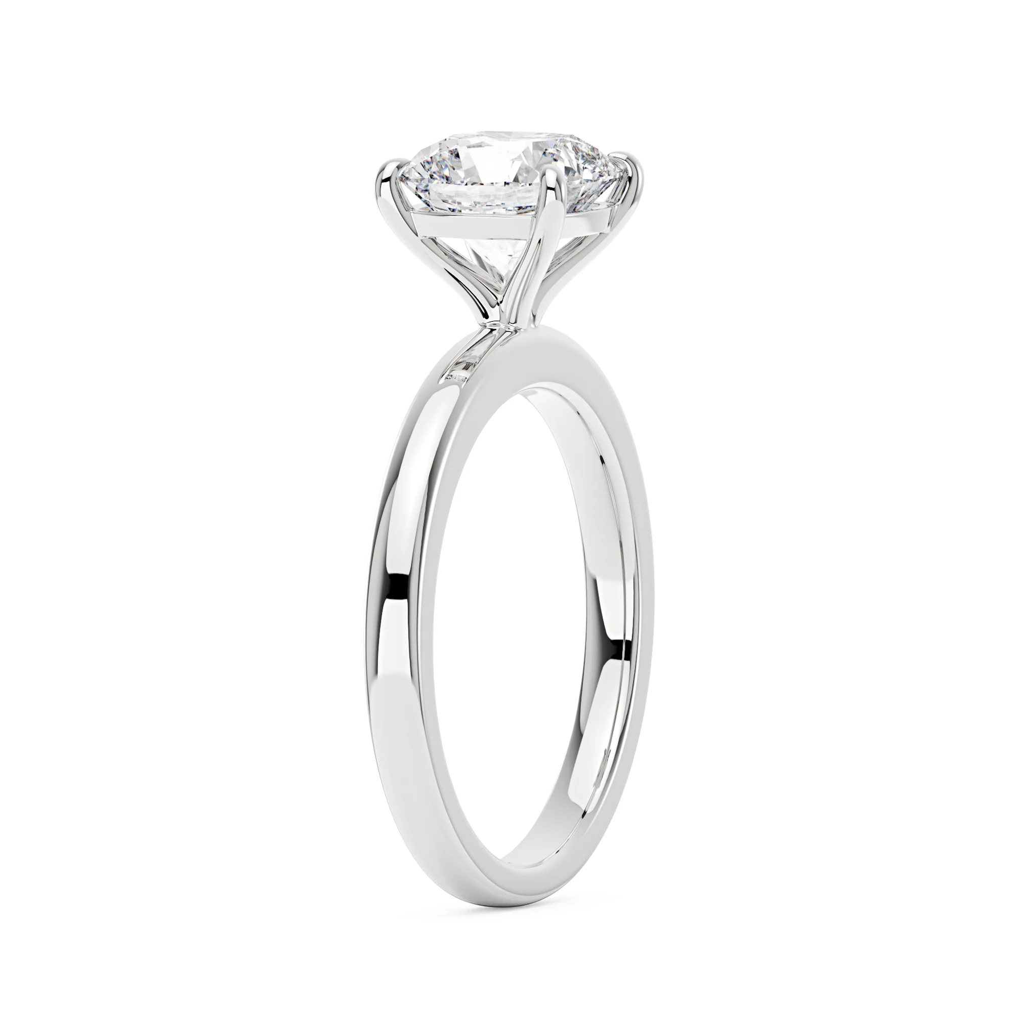 Cushion-Cut Moissanite Solitaire Engagement Ring - Image 2