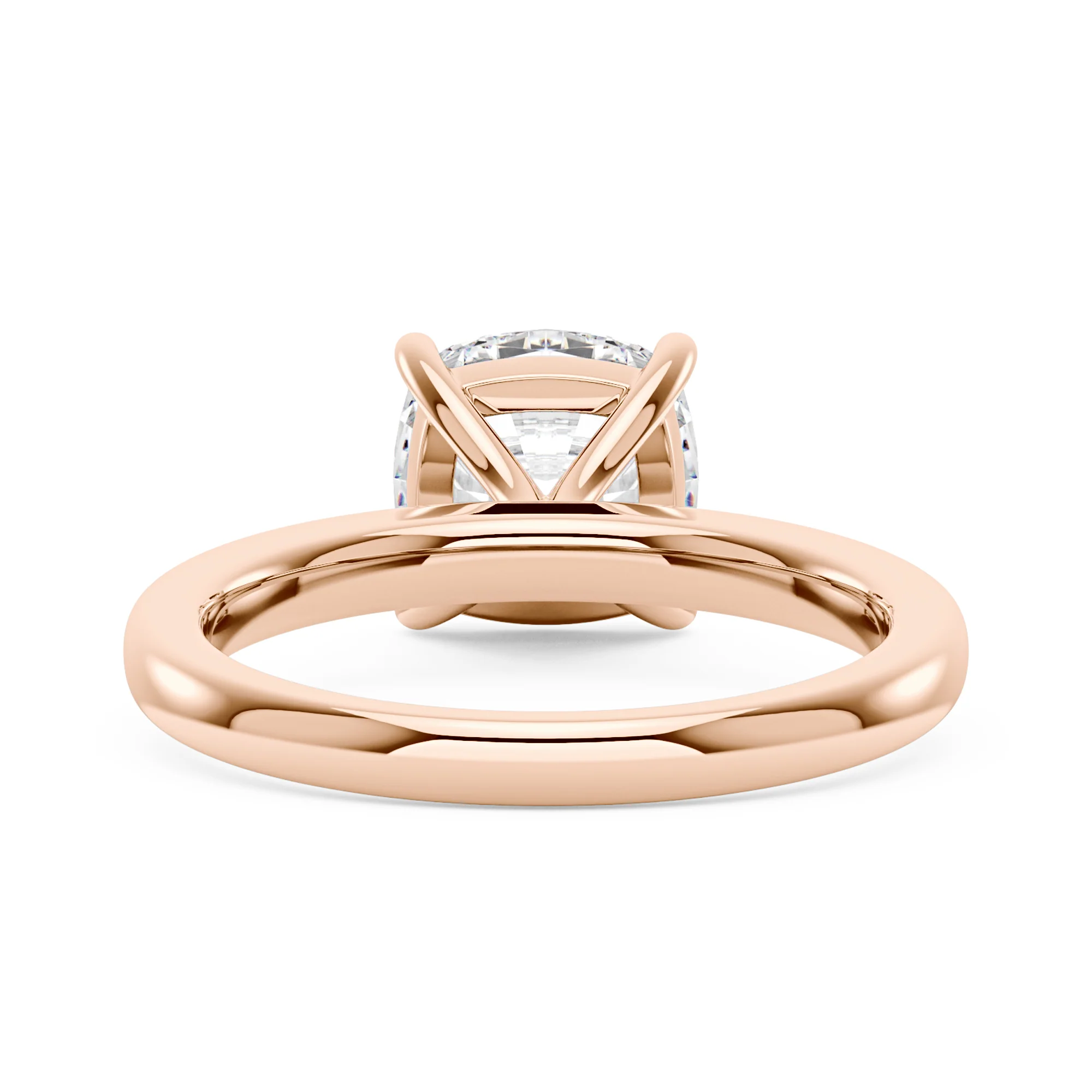 Cushion-Cut Moissanite Solitaire Engagement Ring - Image 9