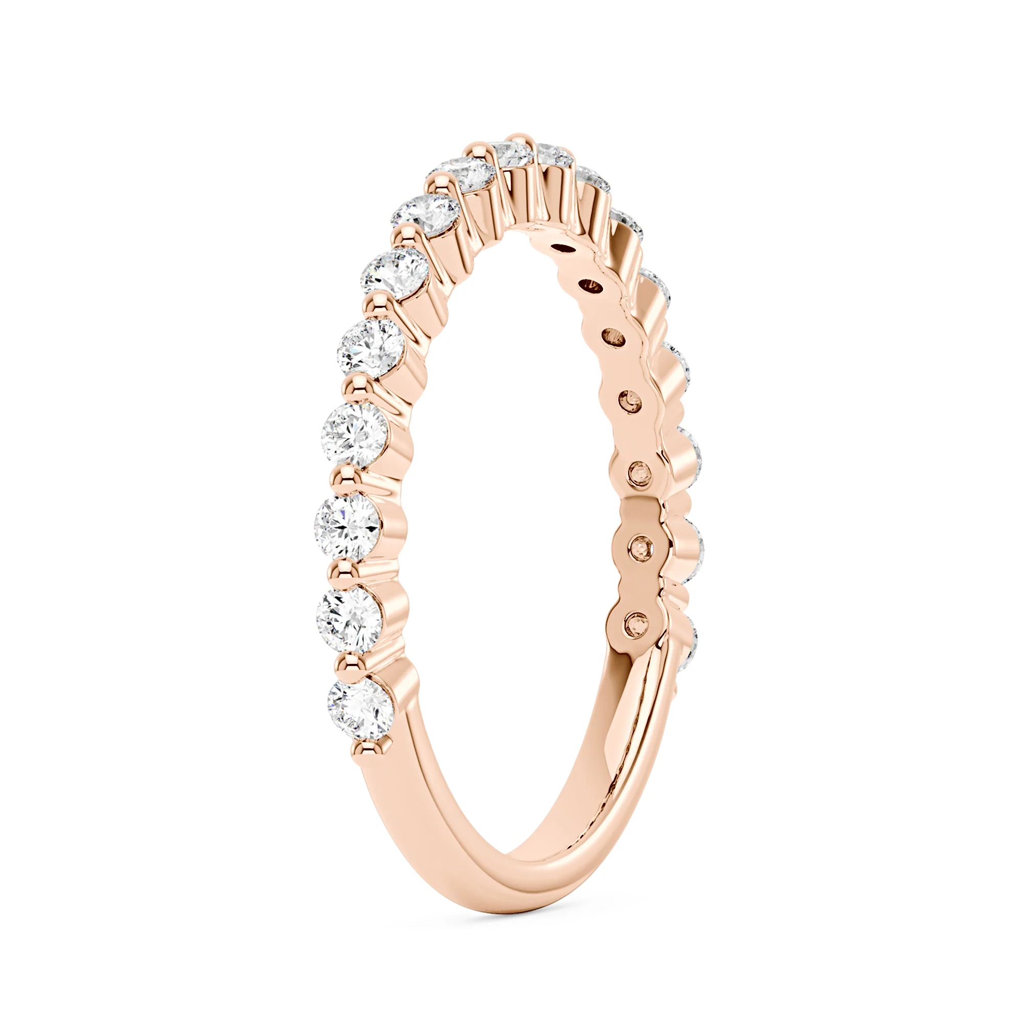 Elegant Half Eternity Wedding Ring - Image 8