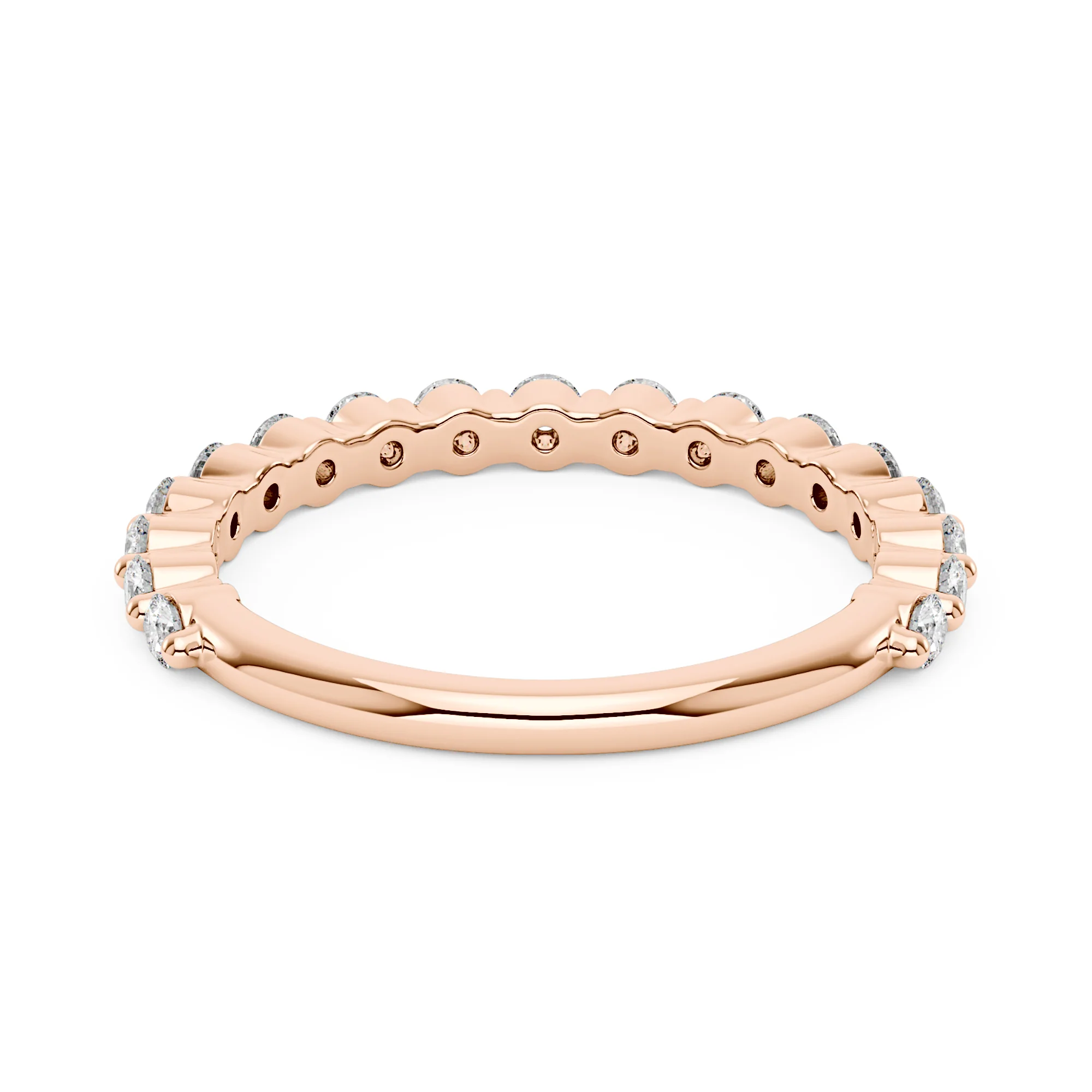 Elegant Half Eternity Wedding Ring - Image 9