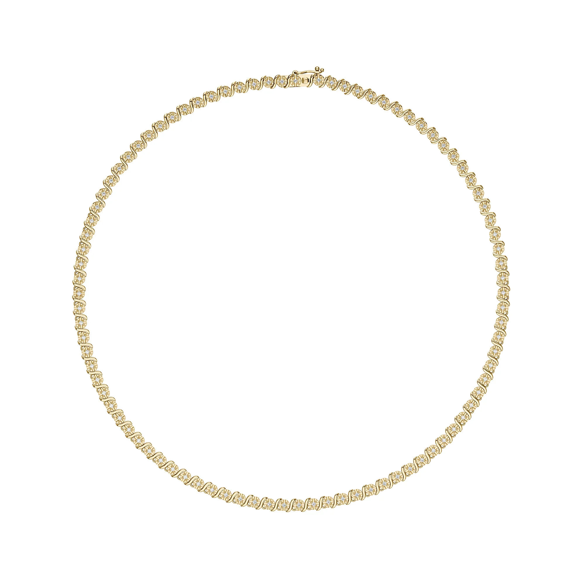 Elegant Tennis Necklace with Moissanites - Image 5