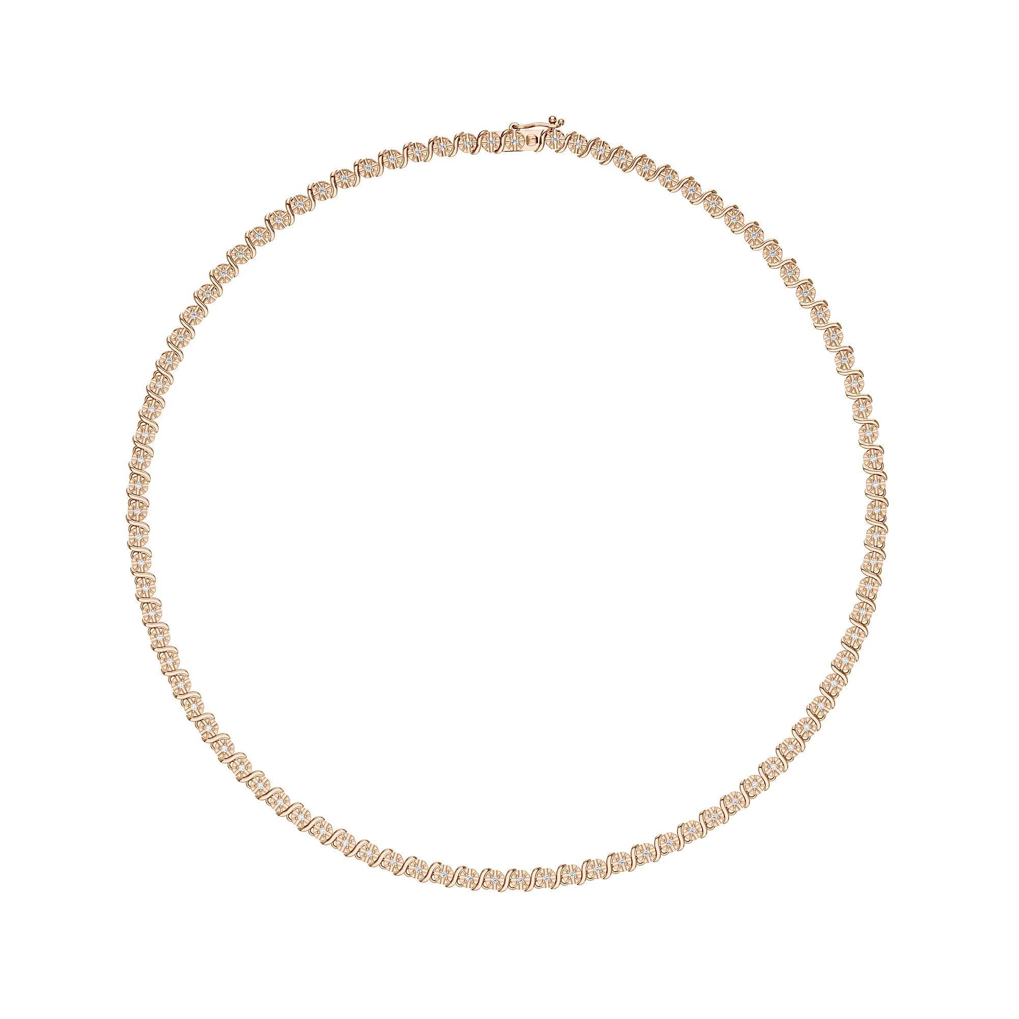 Elegant Tennis Necklace with Moissanites - Image 8