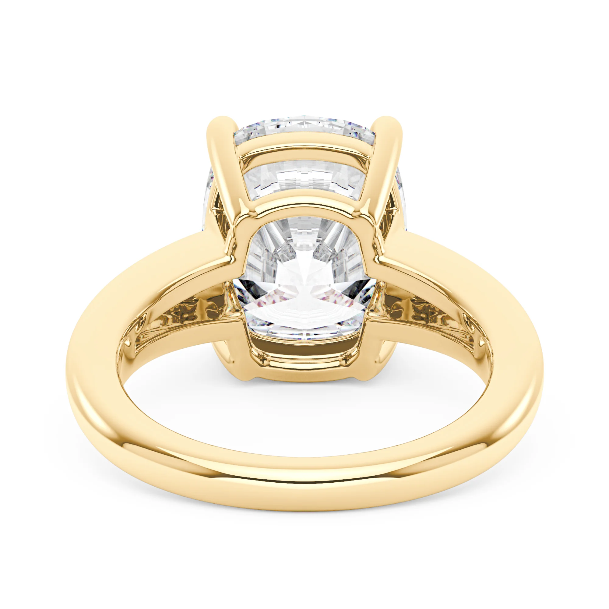 Elongated Cushion Cut Moissanite Solitaire Engagement Ring - Image 6