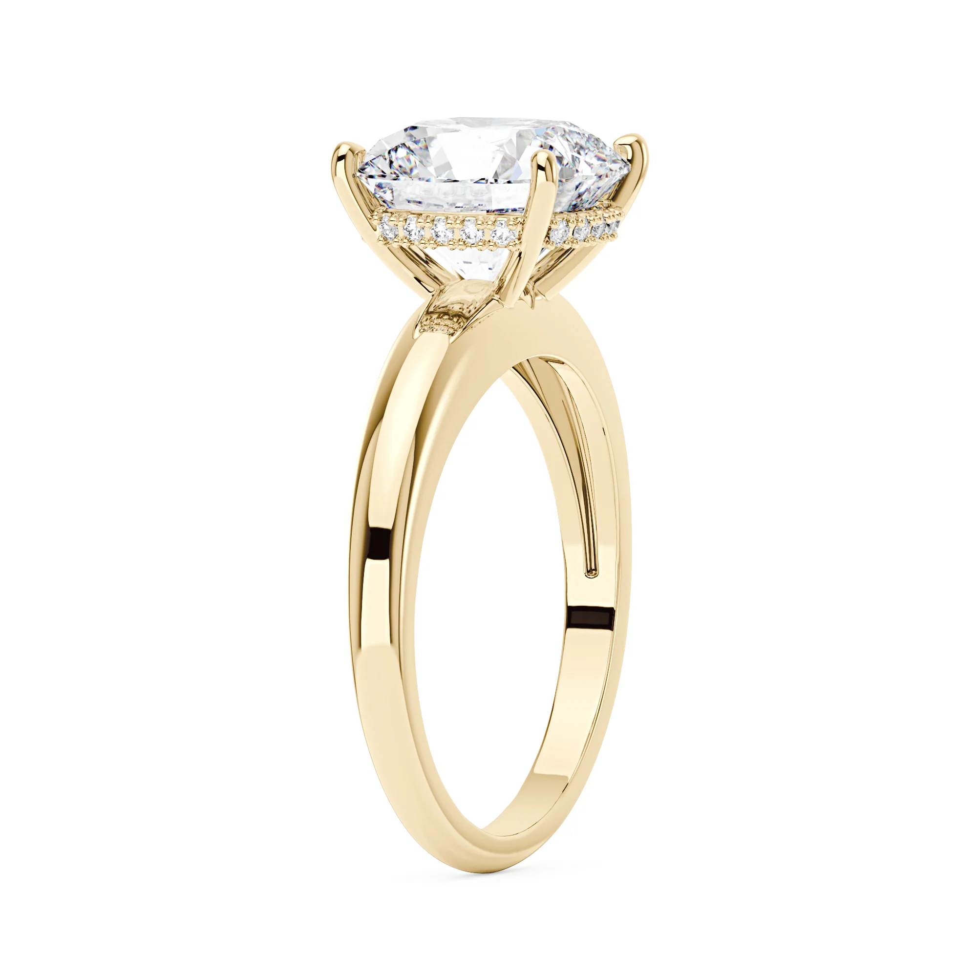 Elongated Cushion Moissanite Engagement Ring - Image 5