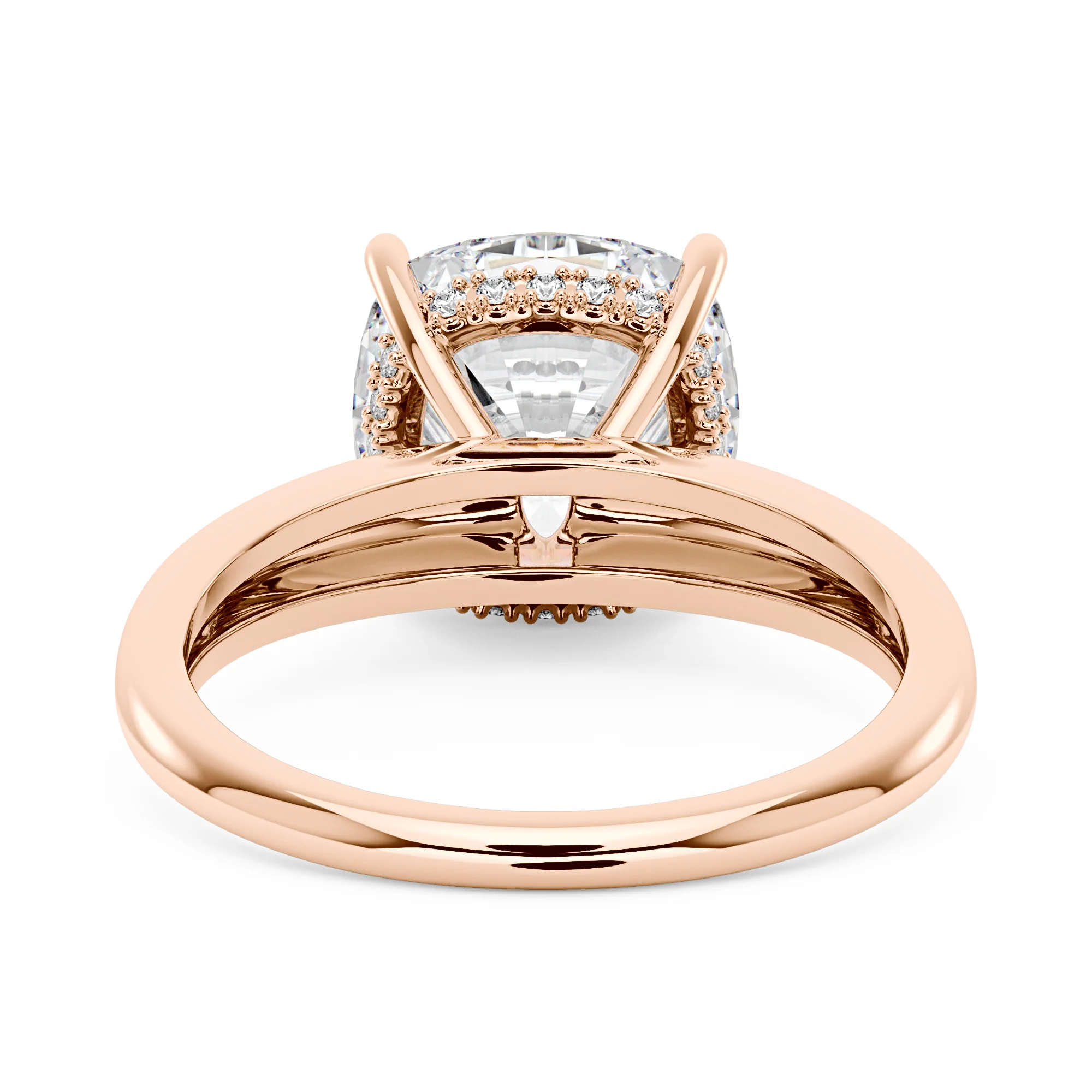 Elongated Cushion Moissanite Engagement Ring - Image 9