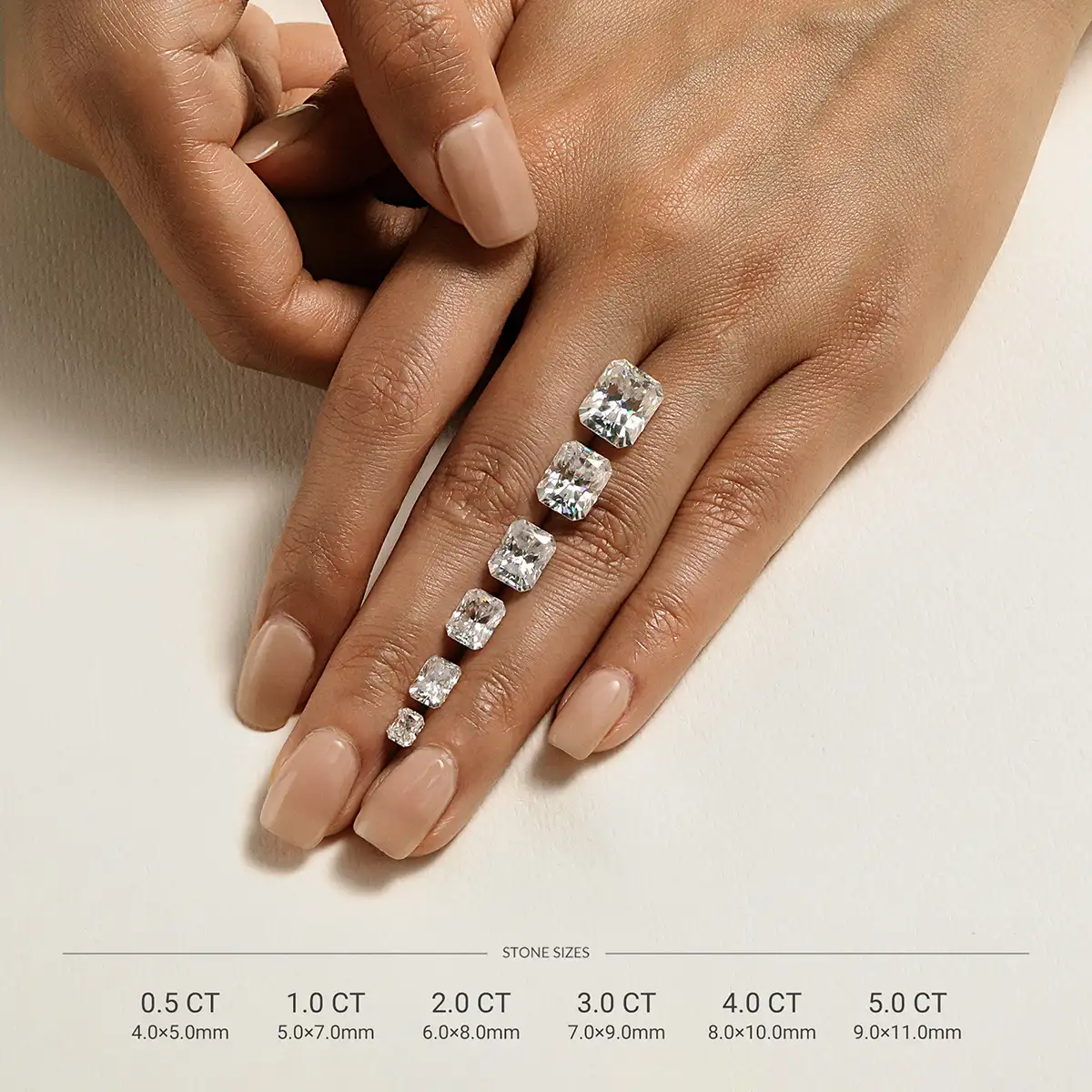 Elongated Cushion Moissanite Ring with Pavé Band - Image 13