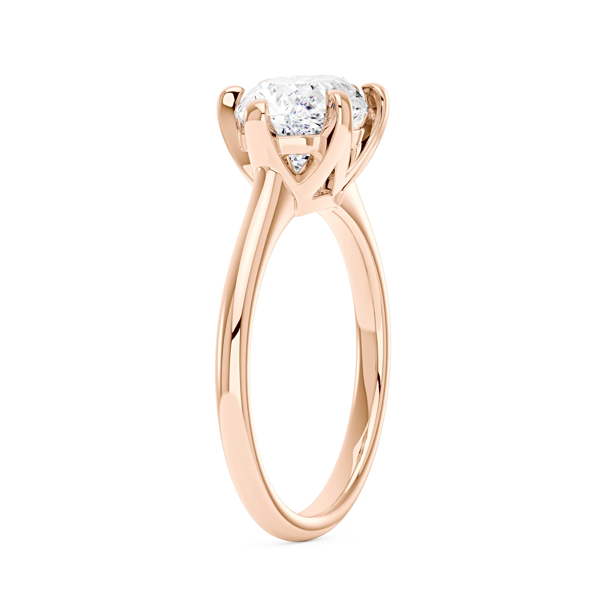 Oval Moissanite East West Engagement Ring - Image 8