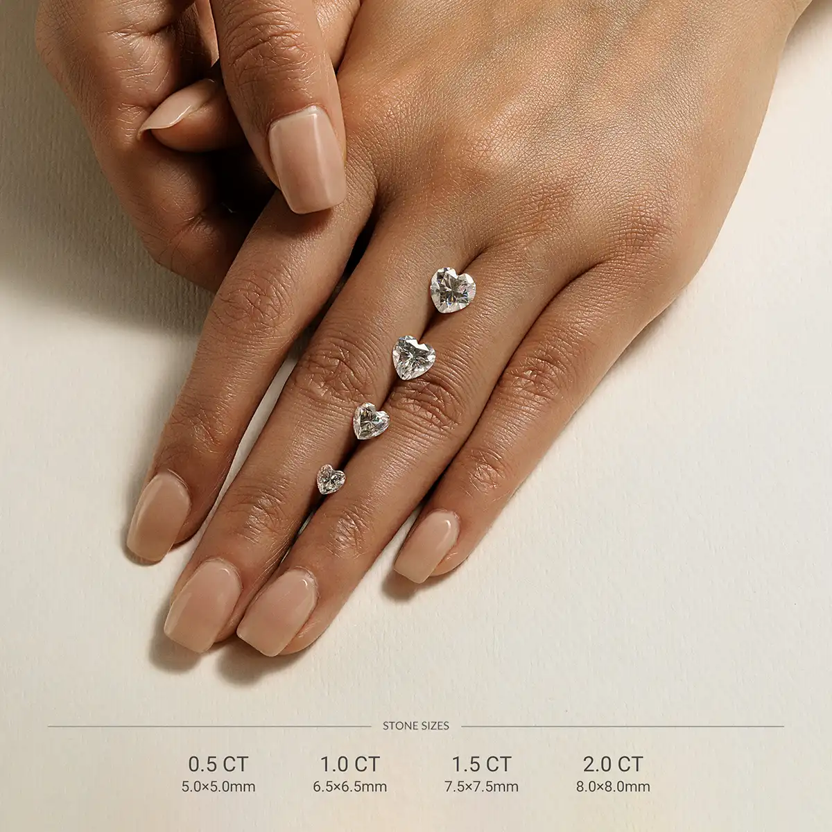 Heart-Shaped Moissanite Bezel Ring - Image 13