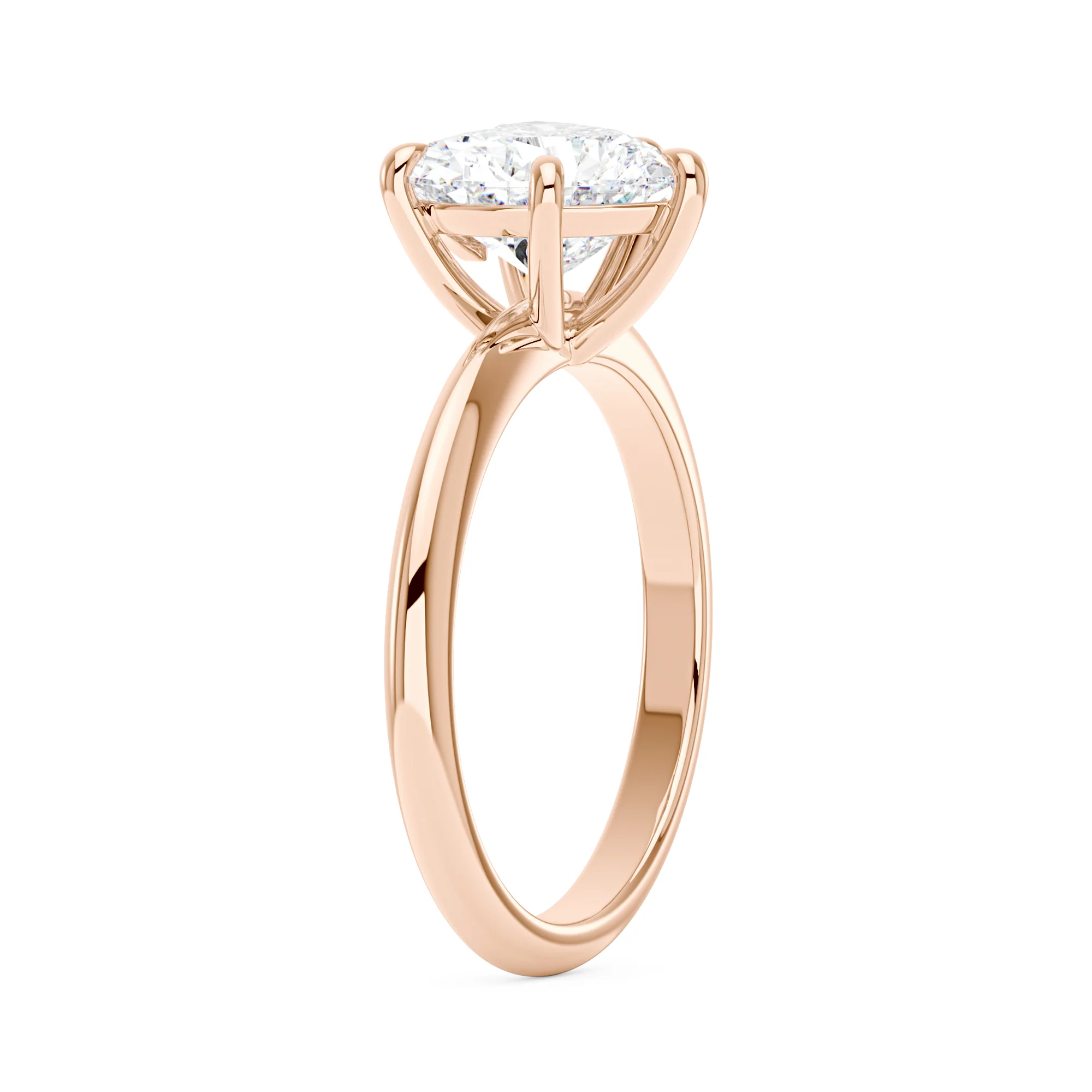 Heart Shaped Moissanite Solitaire Ring - Image 8