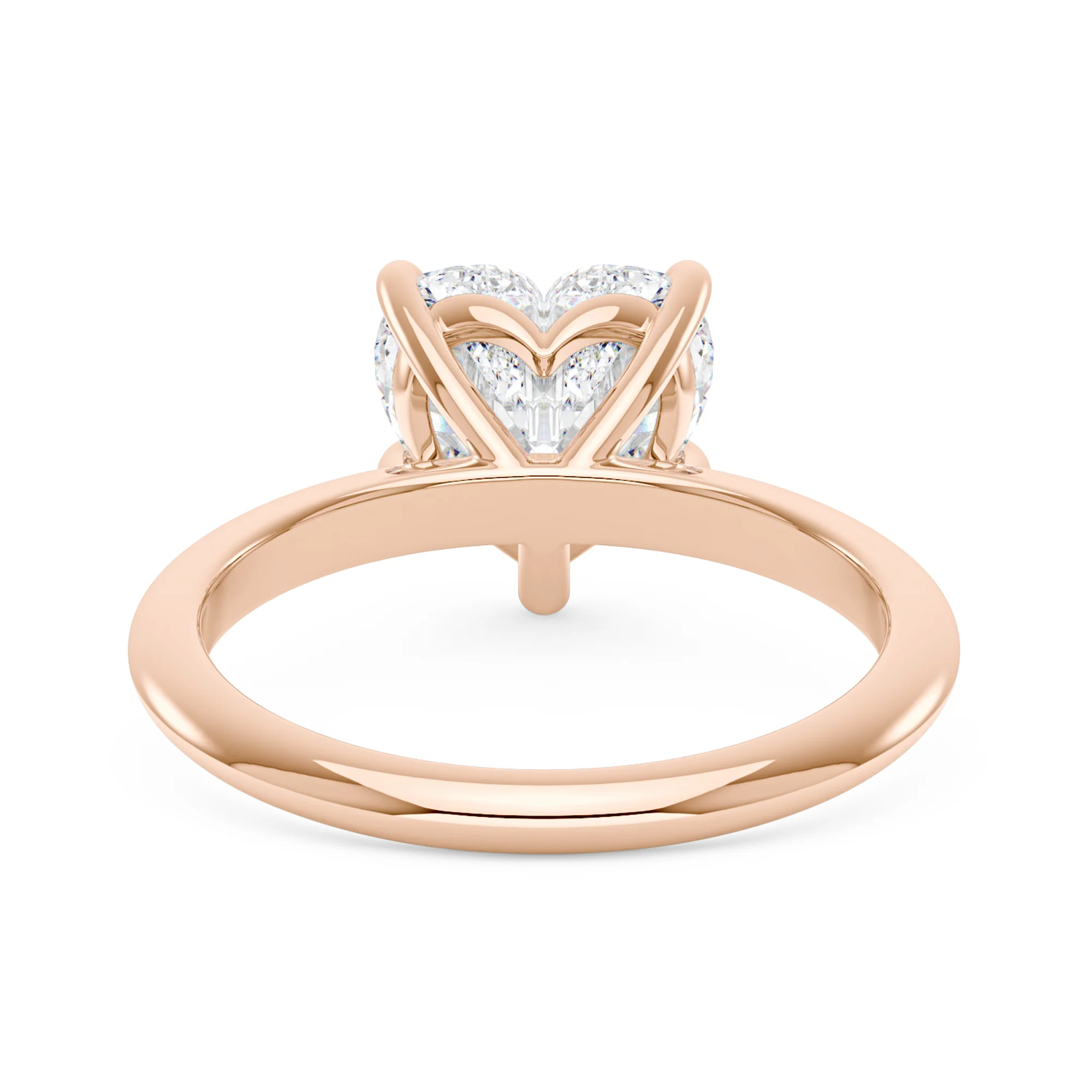Heart Shaped Moissanite Solitaire Ring - Image 9
