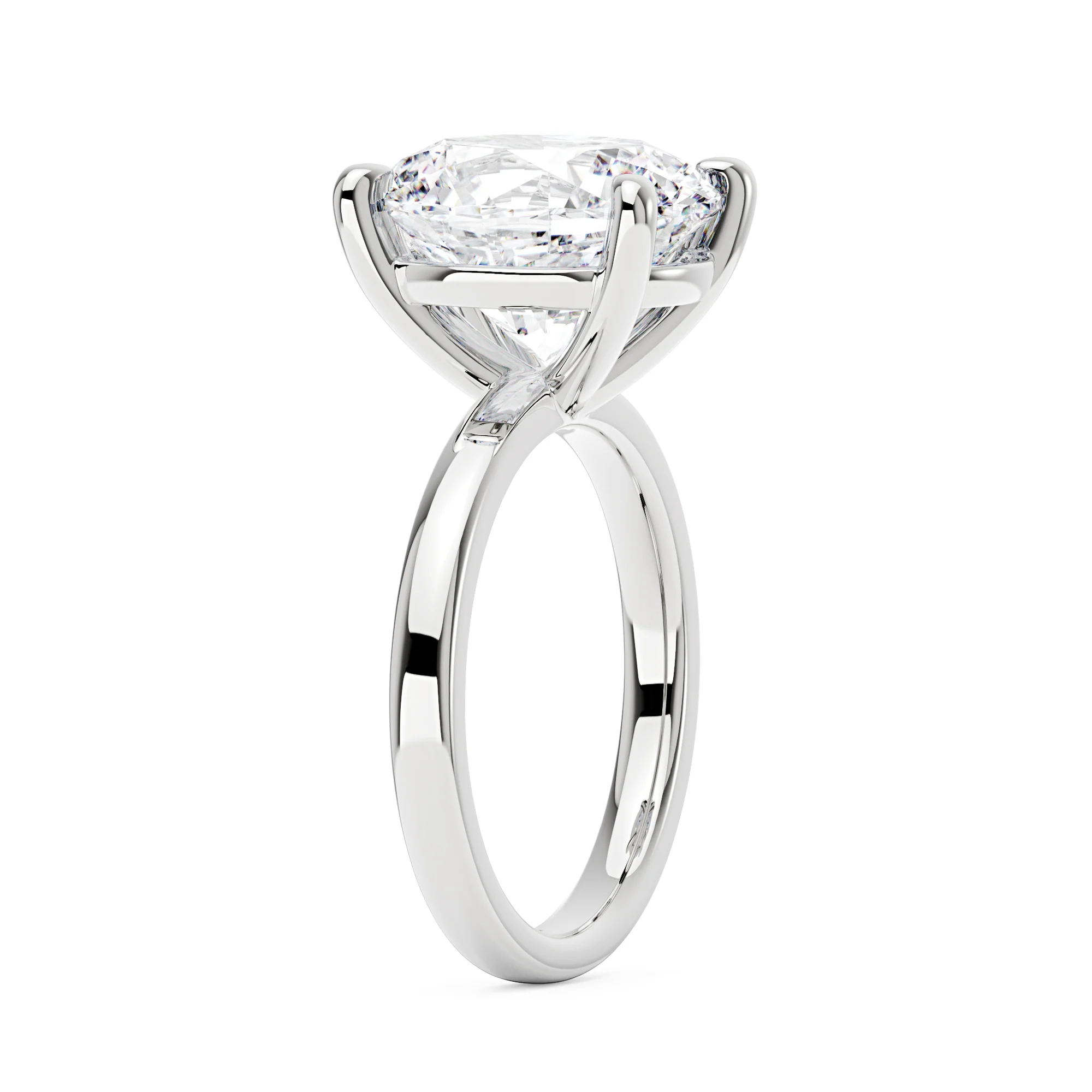 Luminous Oval Cut Moissanite Solitaire Ring - Image 2