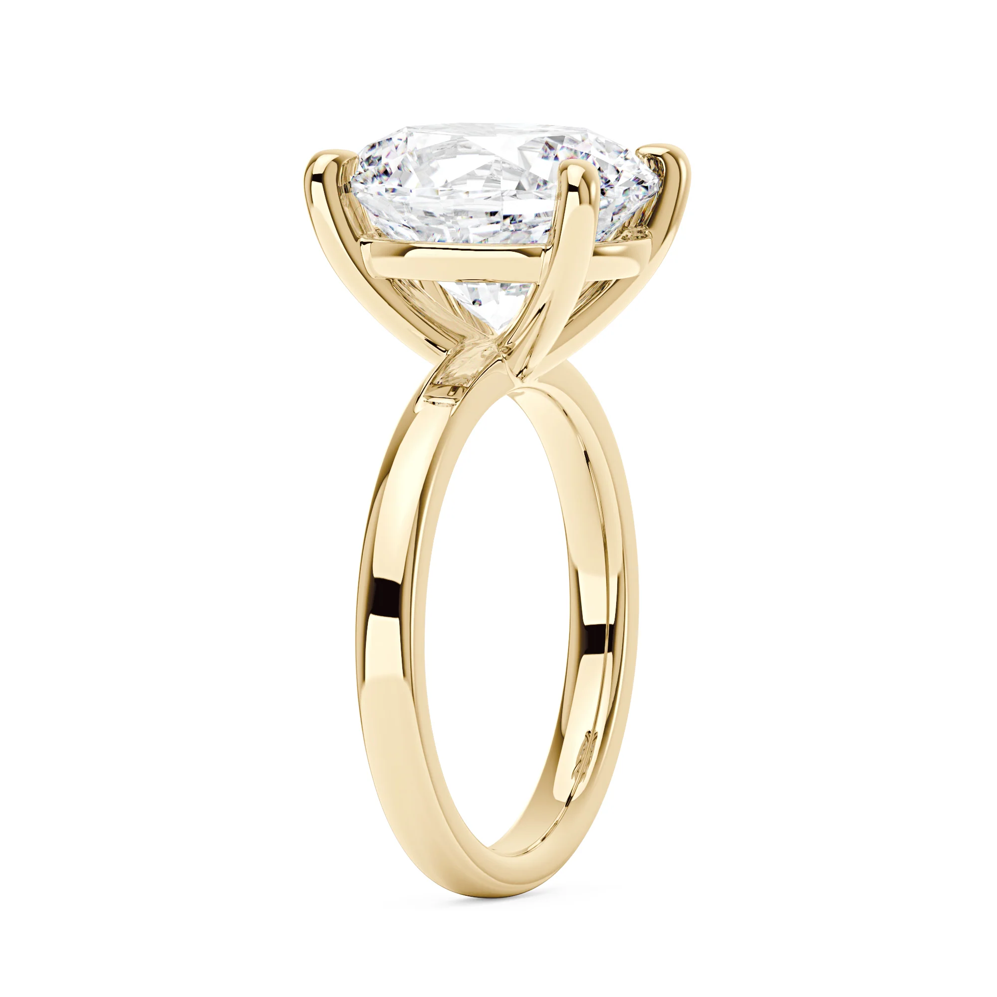 Luminous Oval Cut Moissanite Solitaire Ring - Image 5
