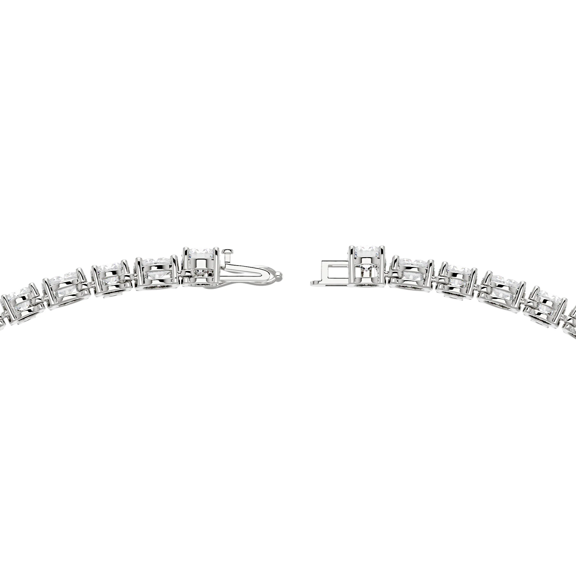 Luxury Floral Moissanite Bridal Necklace - Image 3
