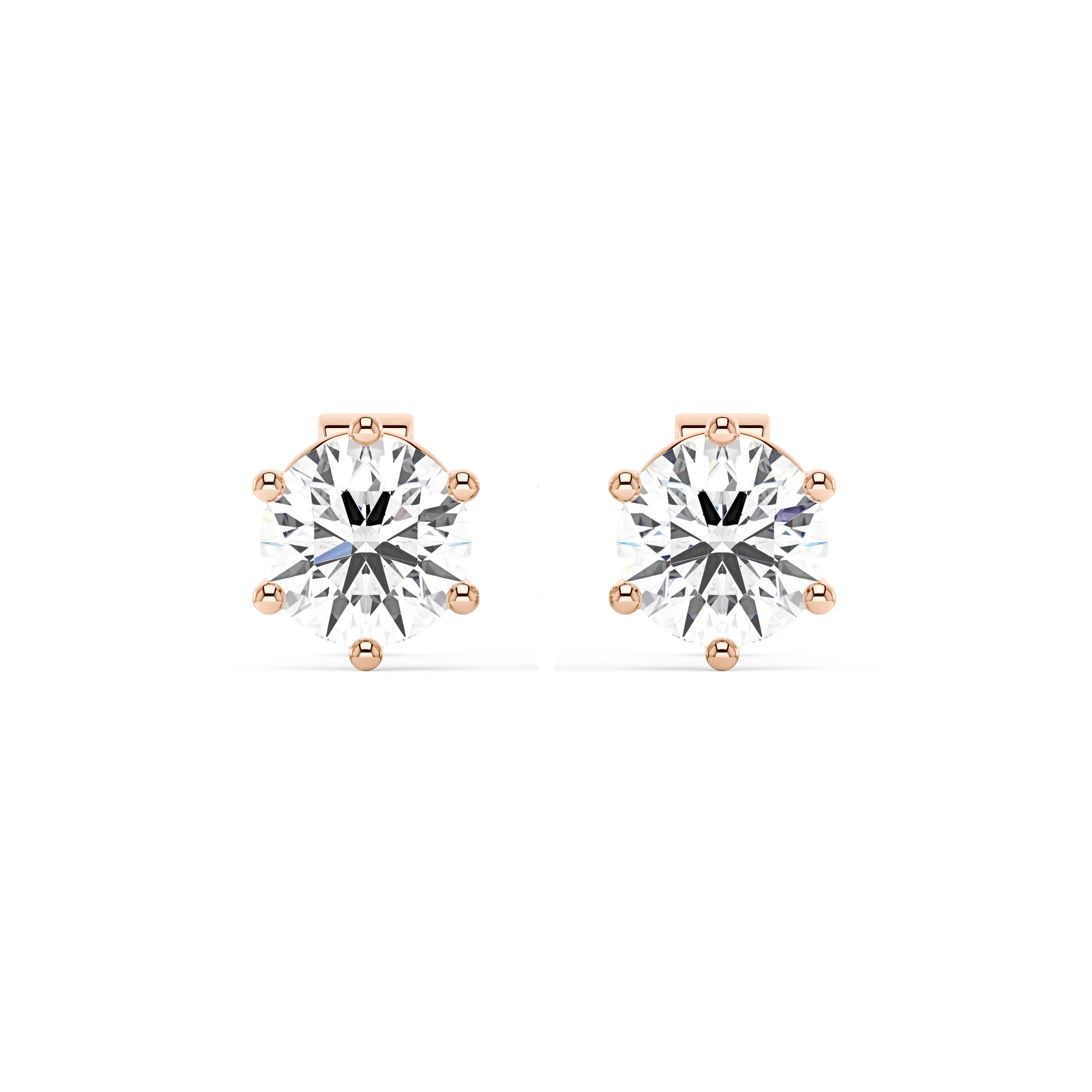 Modern Moissanite 6-Prong Studs - Image 7