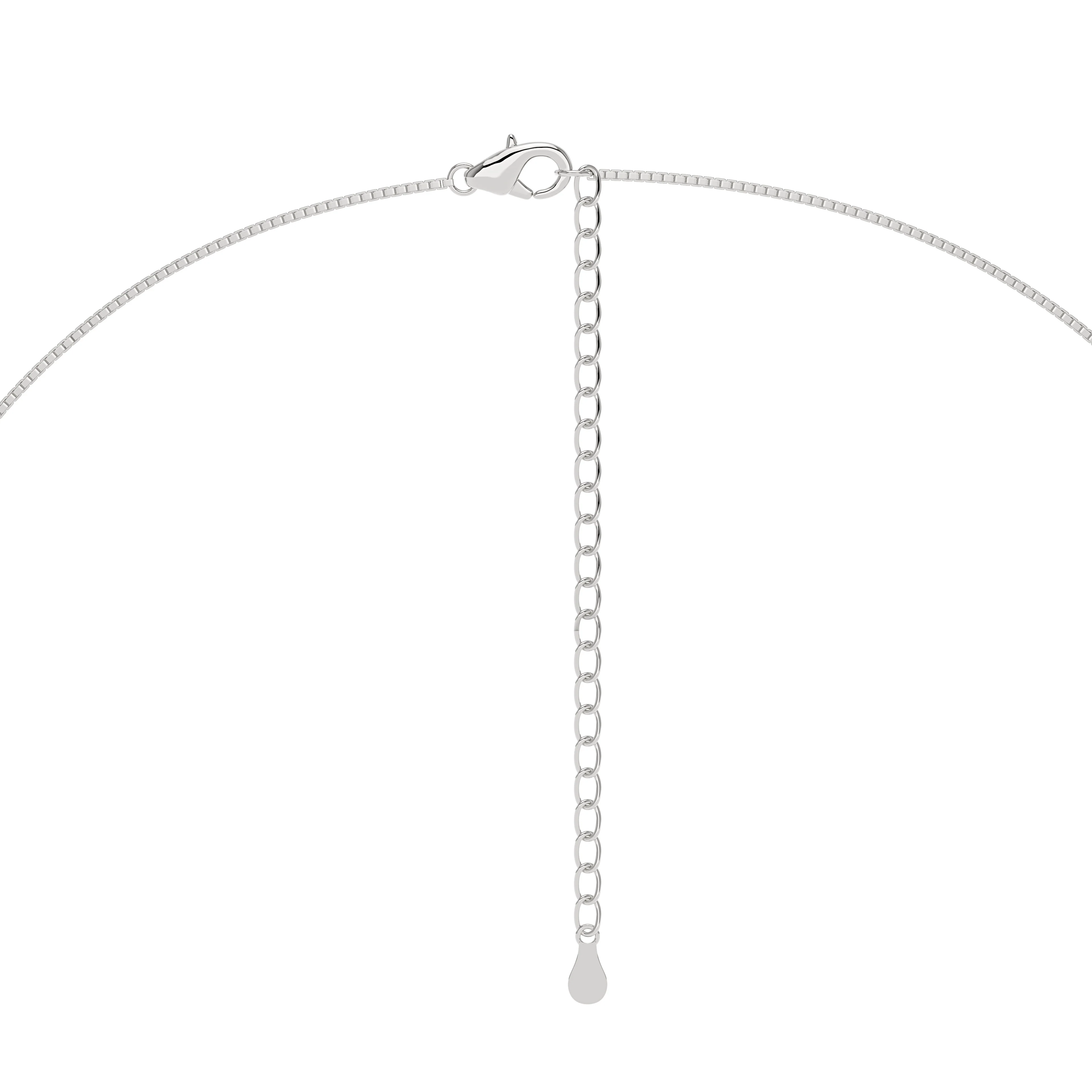 Moissanite Halo Style Pendant Necklace - Image 3