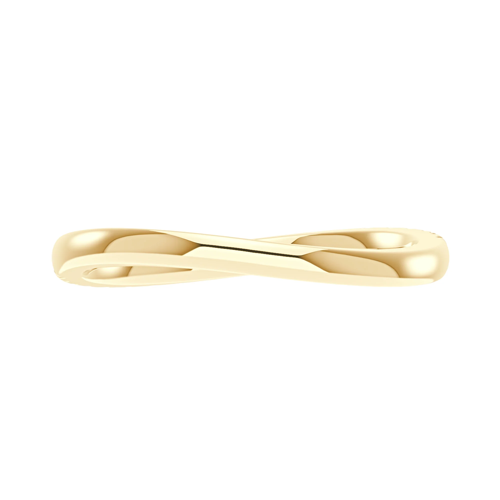 Nature Inspired Wave Moissanite Pavé Half Eternity Band - Image 3