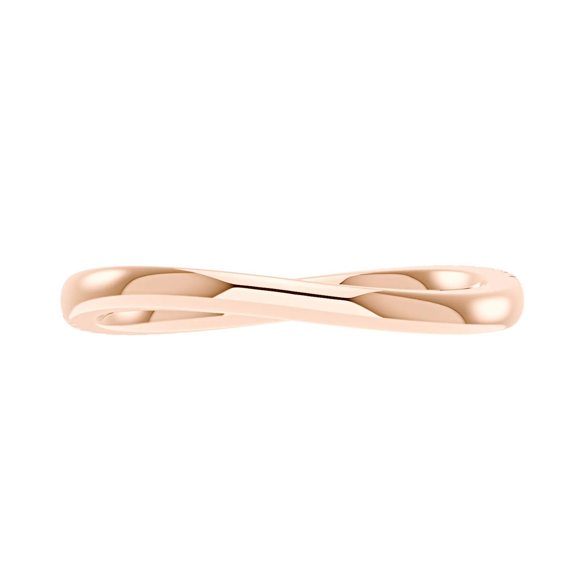 Nature Inspired Wave Moissanite Pavé Half Eternity Band - Image 9