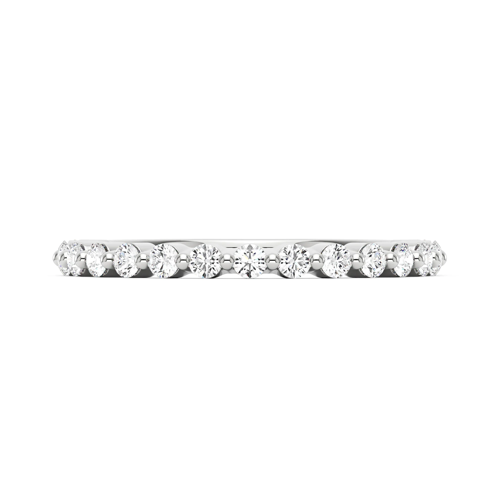 Oval Cut Moissanite Ring and Half Eternity Band Wedding Ring Set - Image 8