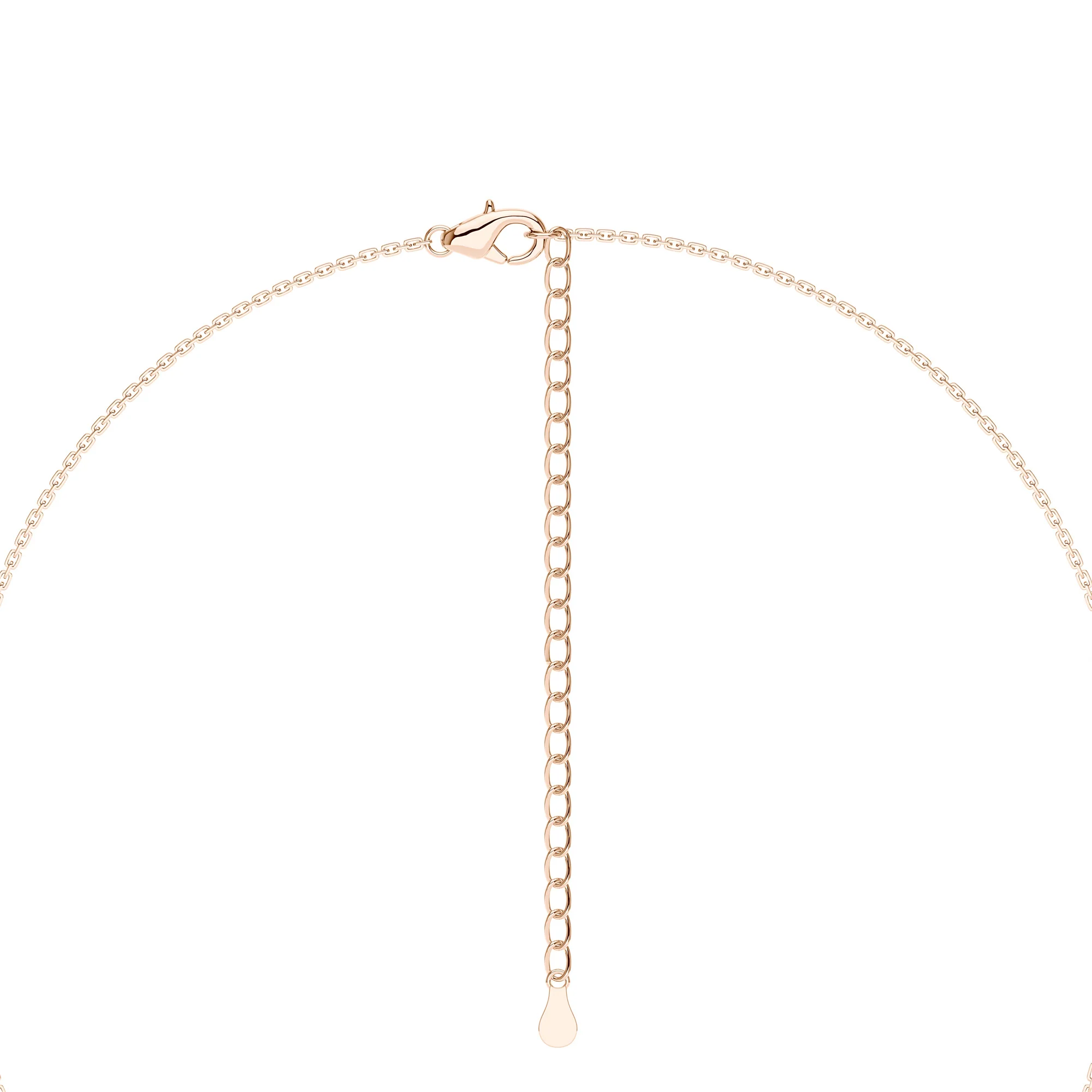 Oval Moissanite Pendant Necklace - Image 9