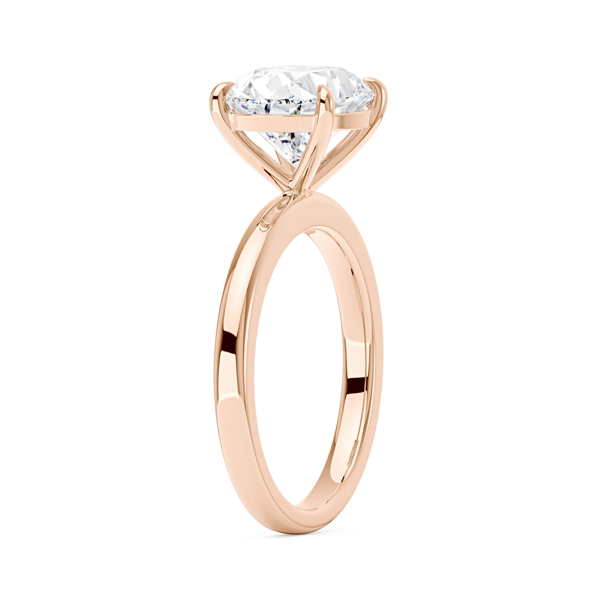 Oval Moissanite Solitaire Engagement Ring - Image 8