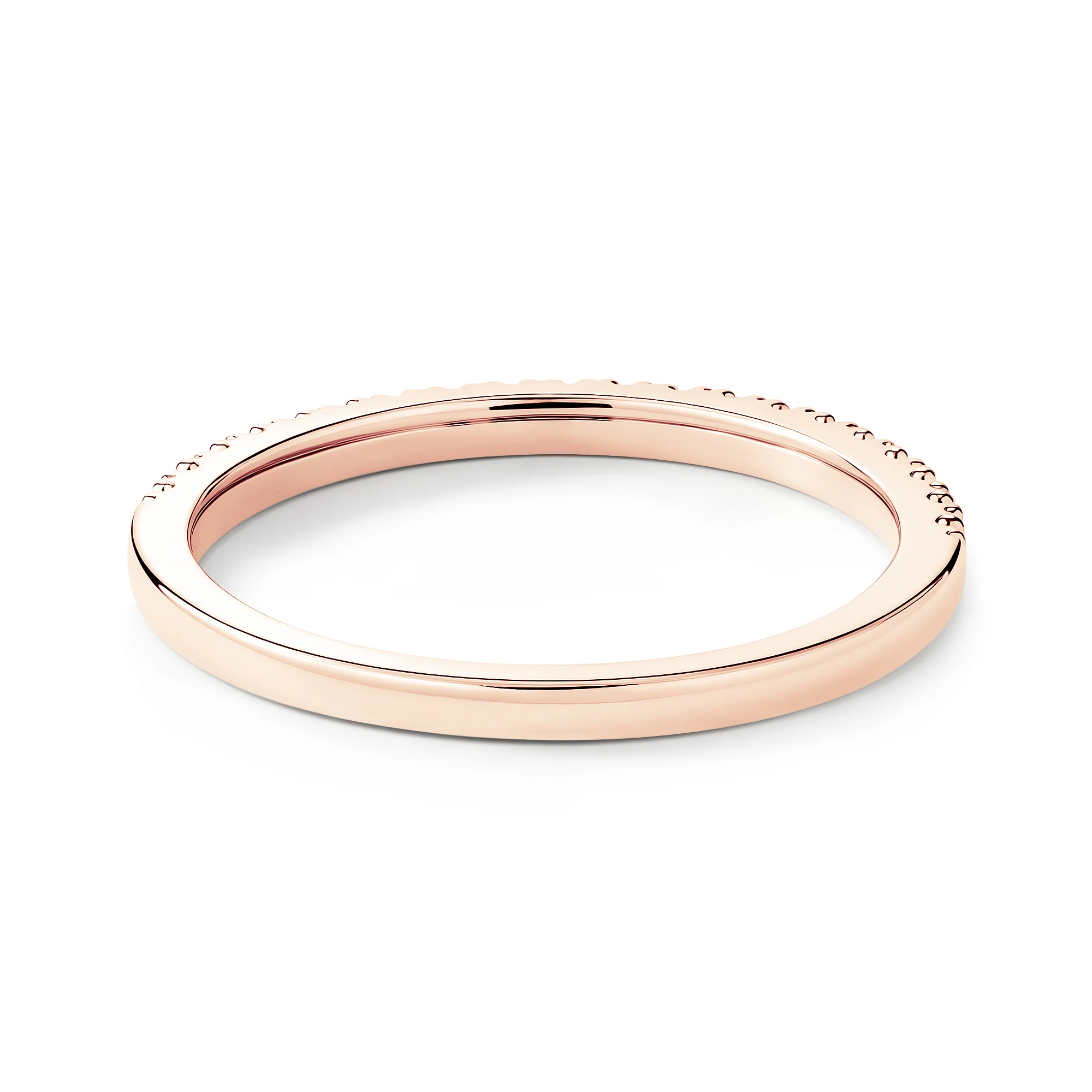 Round Cut Half Eternity Wedding Ring - Image 9