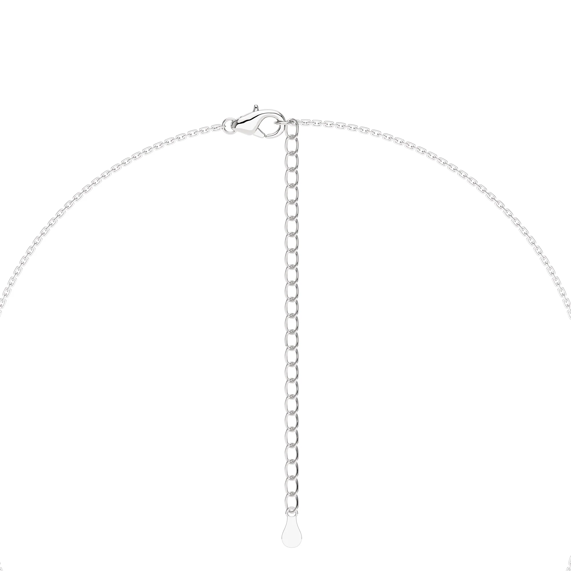 Round Cut Moissanite Pendant Necklace - Image 3