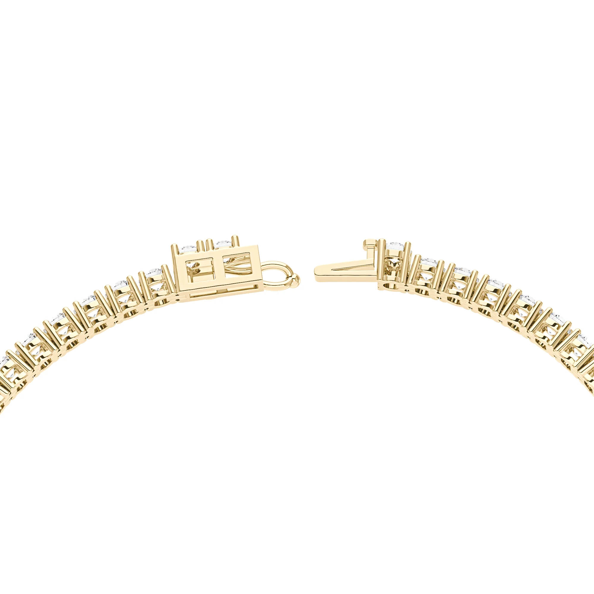 6 Carat Round Cut Moissanite Tennis Bracelet - Image 4