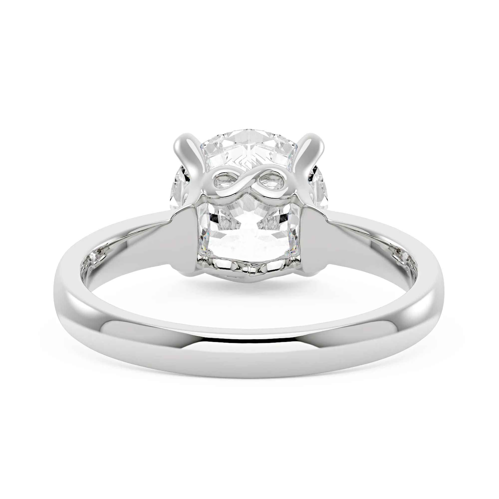 Round Moissanite Solitaire Ring - Image 6