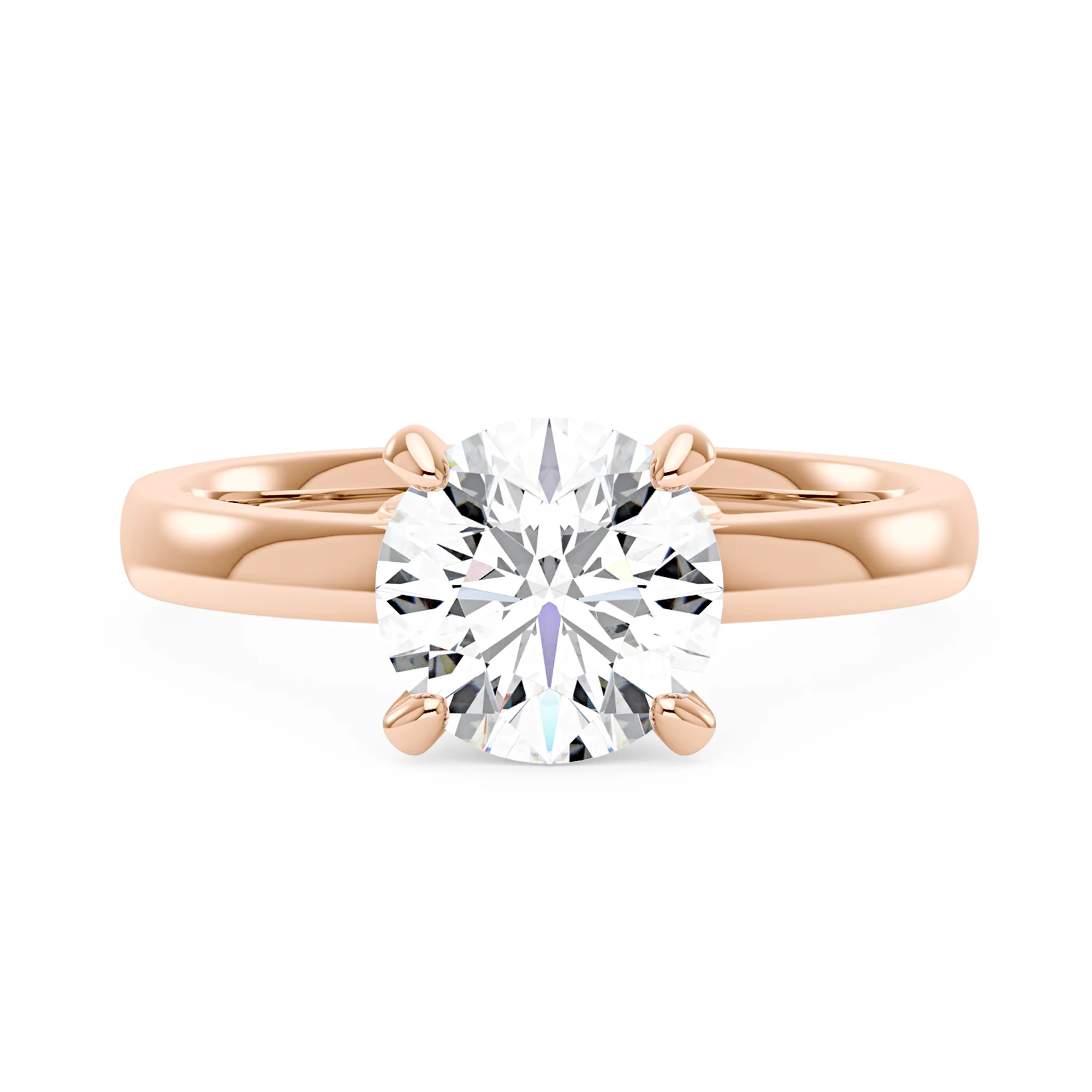 Round Moissanite Solitaire Ring - Image 7