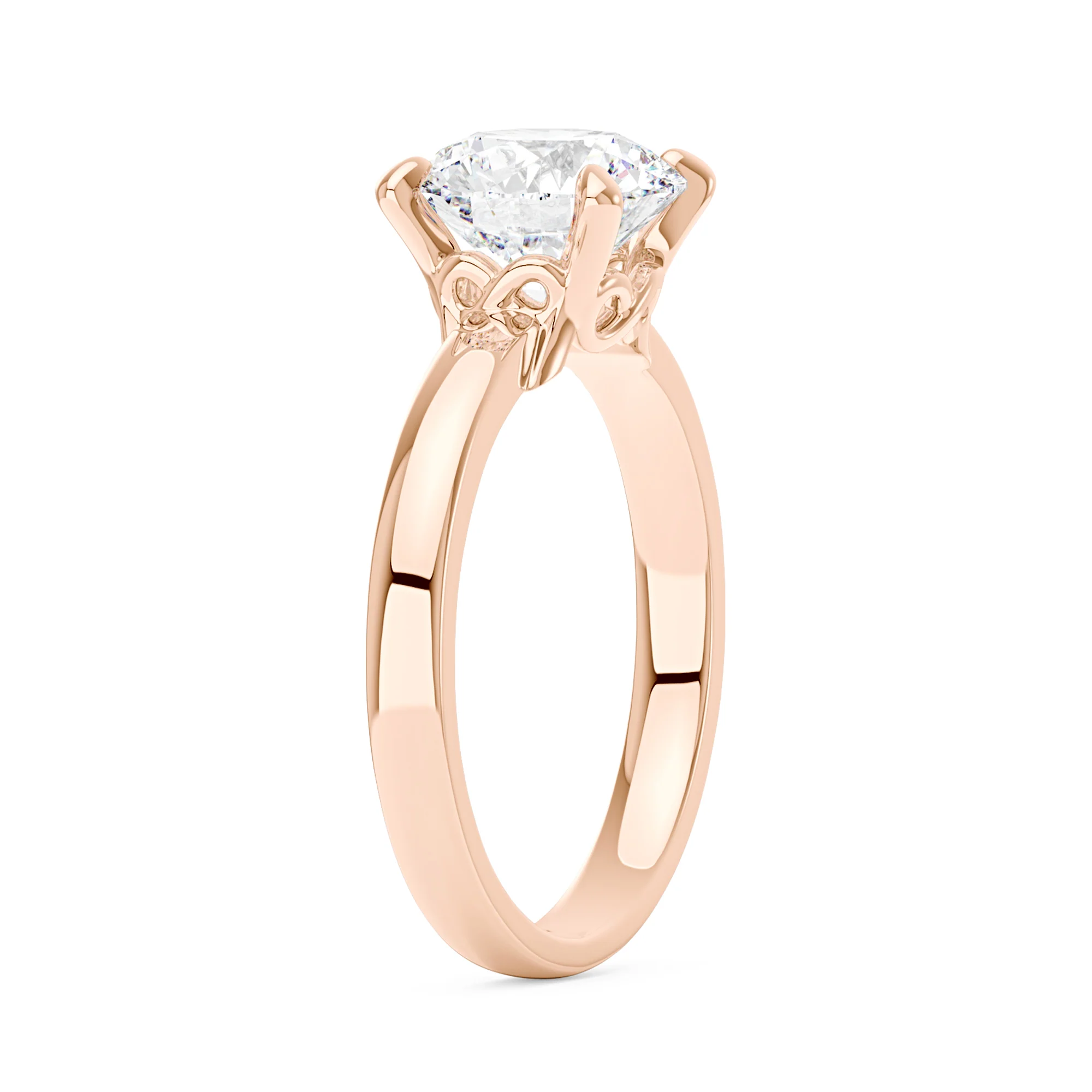 Round Moissanite Solitaire Ring - Image 8