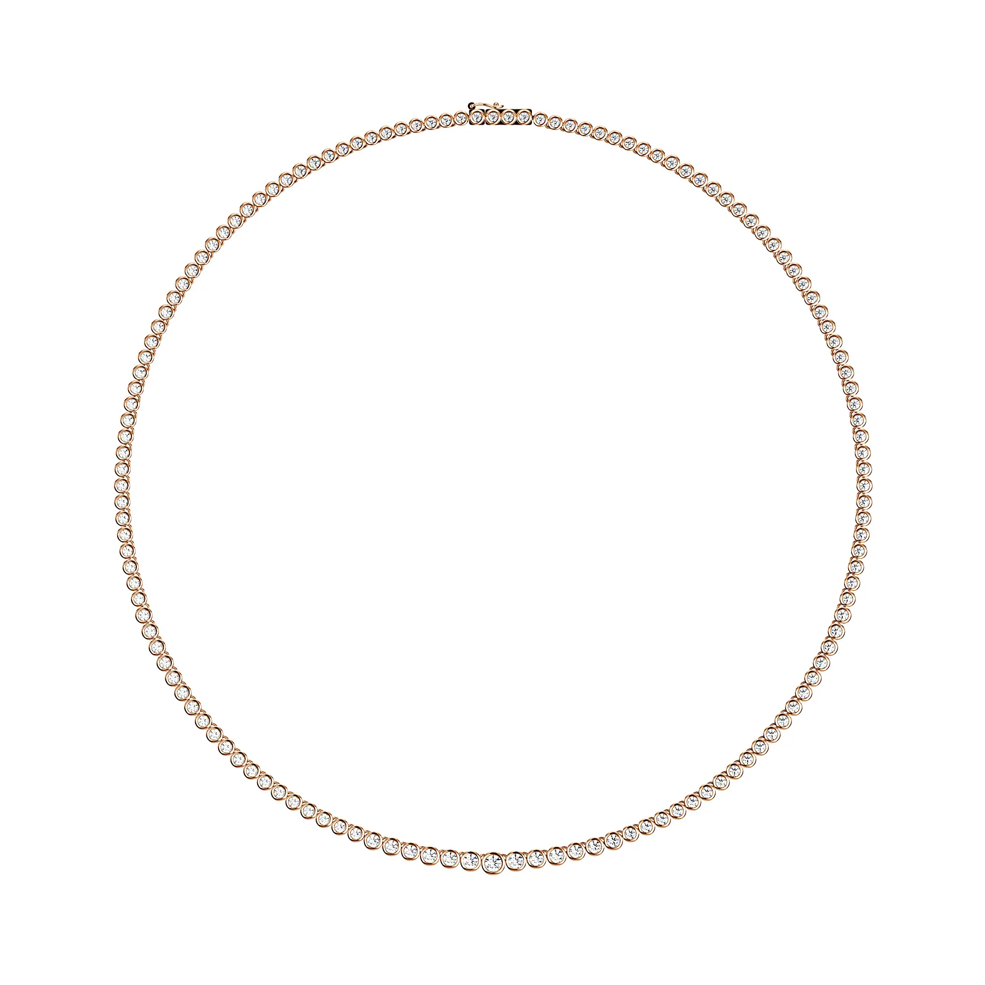 Stunning Moissanite Tennis Necklace with Classic Clasp - Image 10