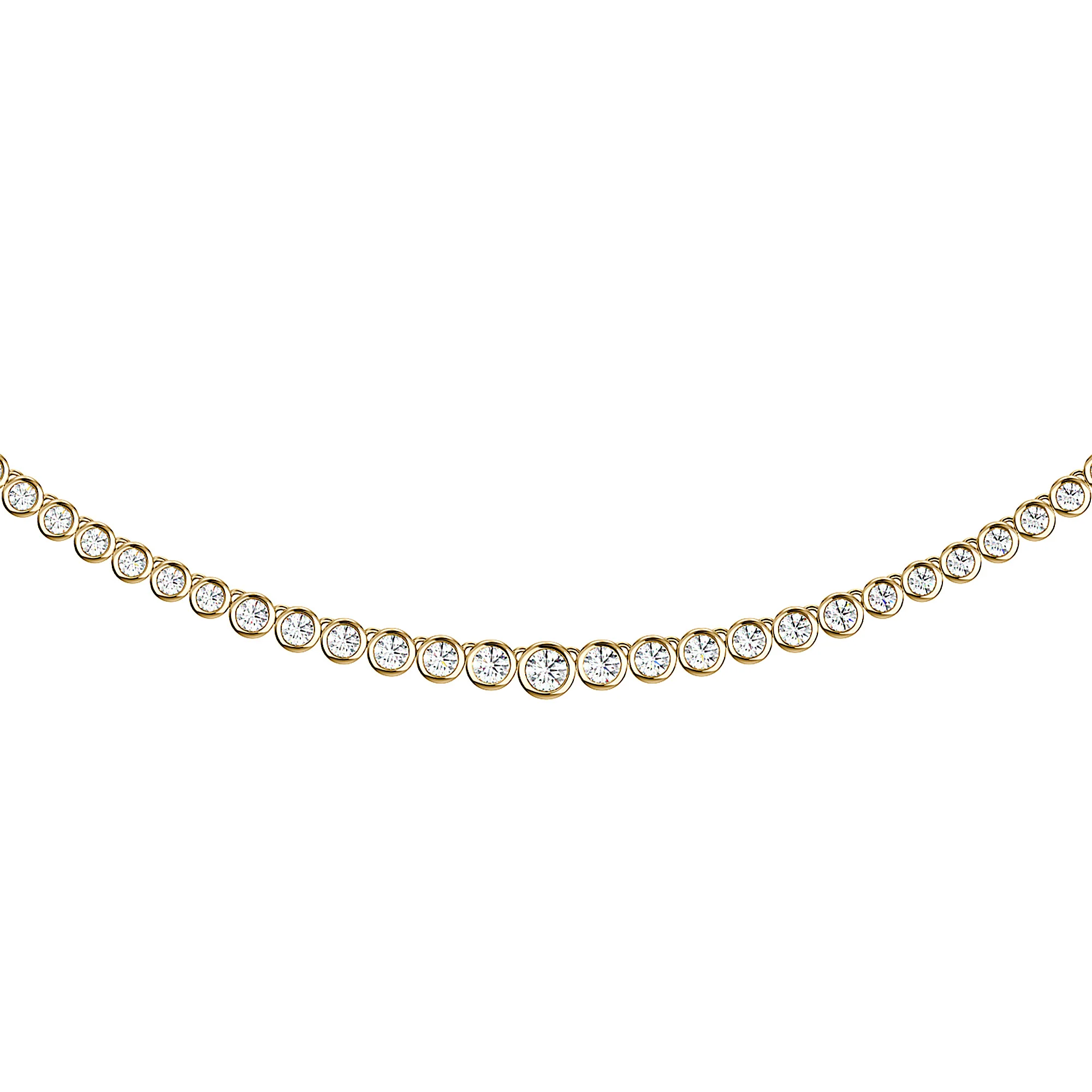 Stunning Moissanite Tennis Necklace with Classic Clasp - Image 7