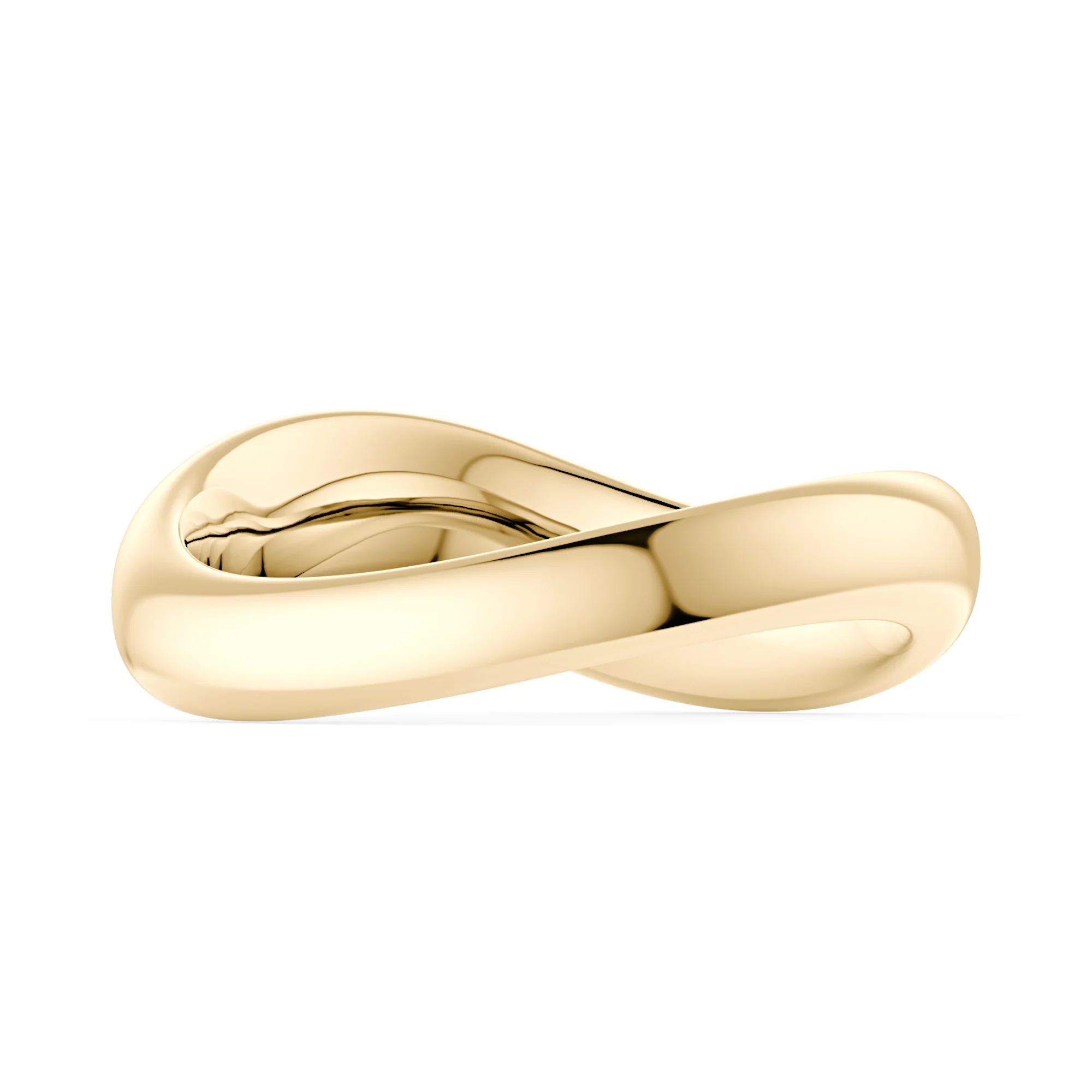 Nature Inspired Wave Solid Band - Image 3