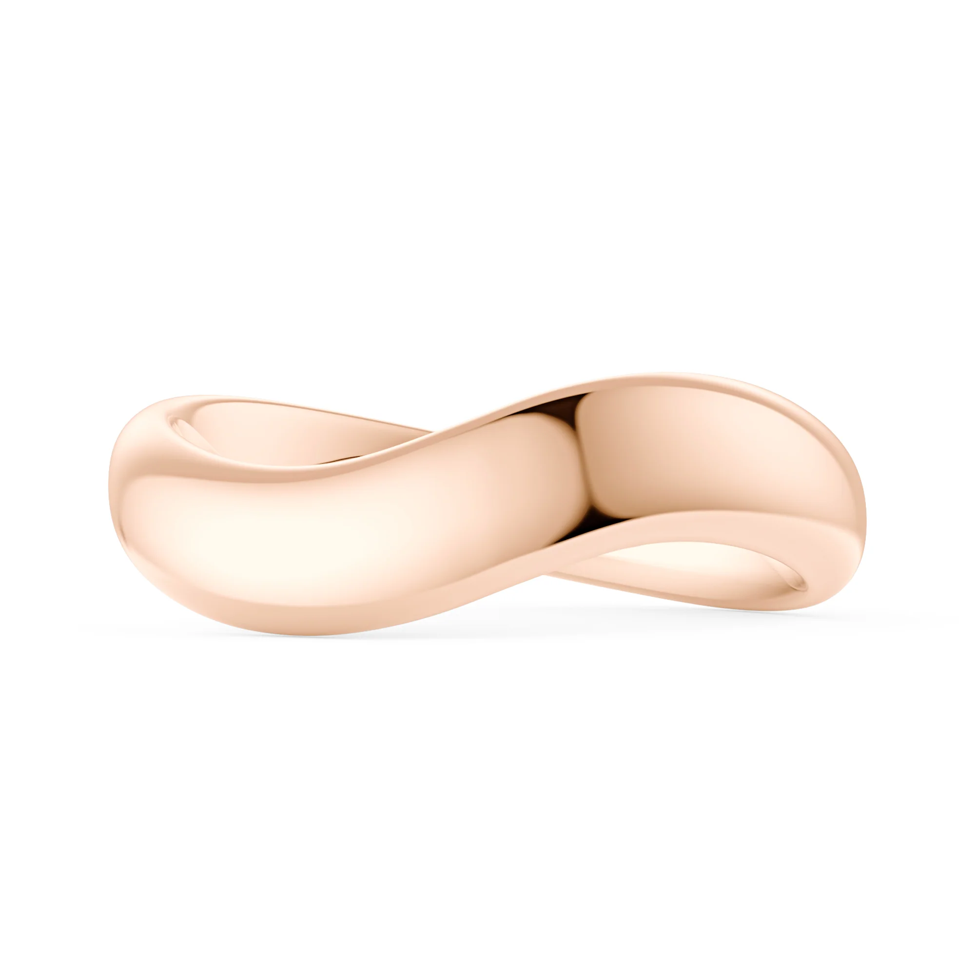 Nature Inspired Wave Solid Band - Image 7